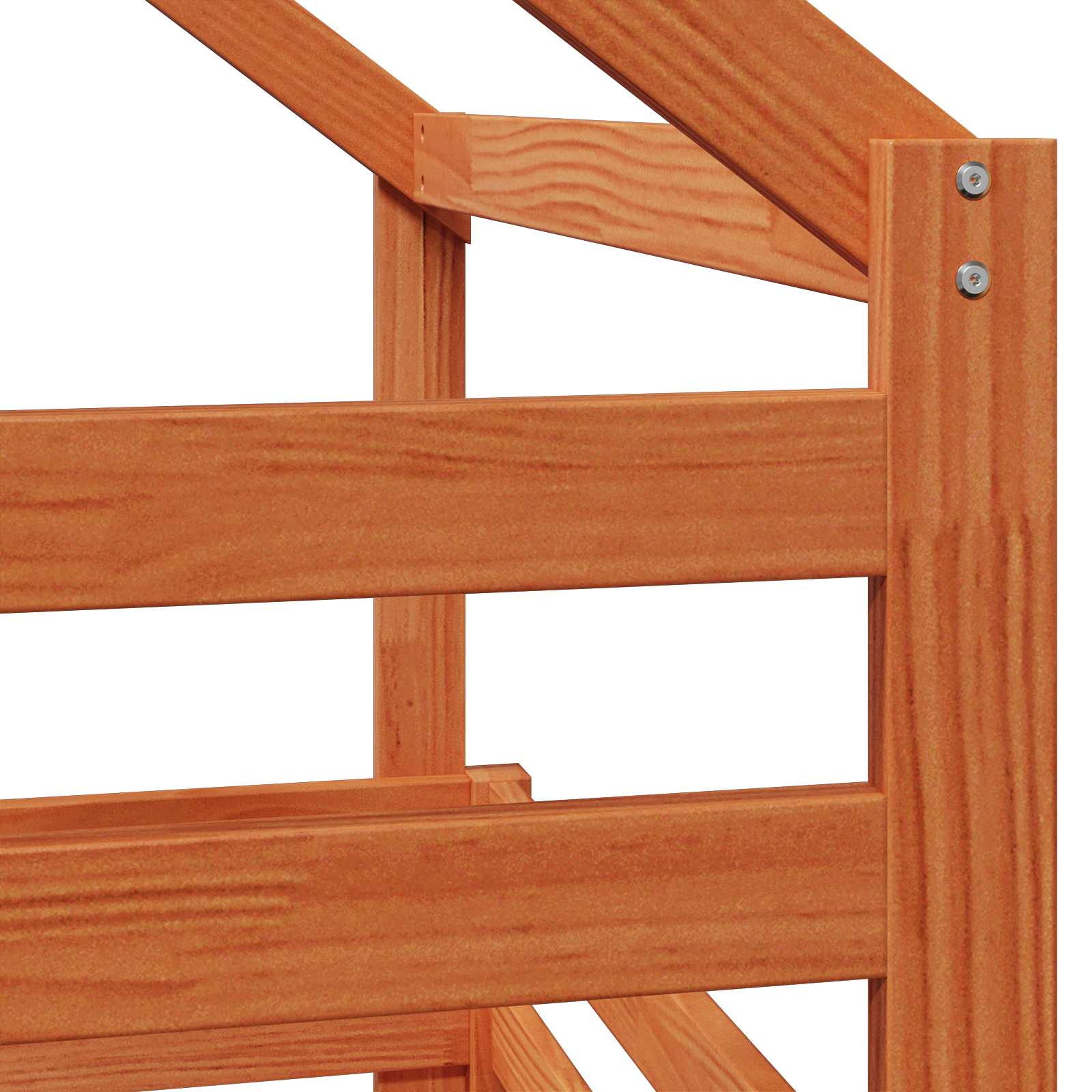 Cadre de lit mezzanine Brun Ciré 90 x 190 cm Pin massif - XIOS