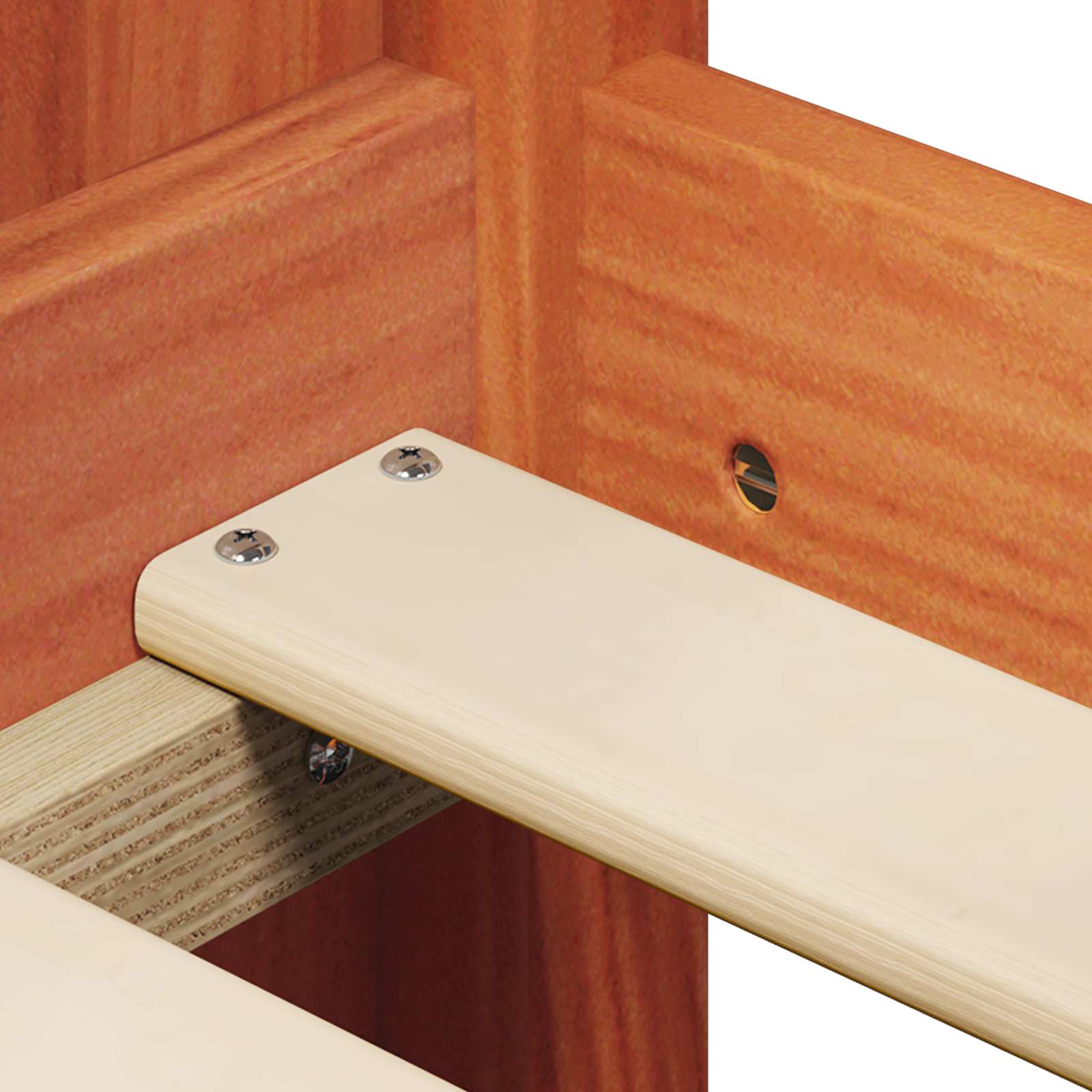 Cadre de lit mezzanine Brun Ciré 90 x 190 cm Pin massif - XIOS