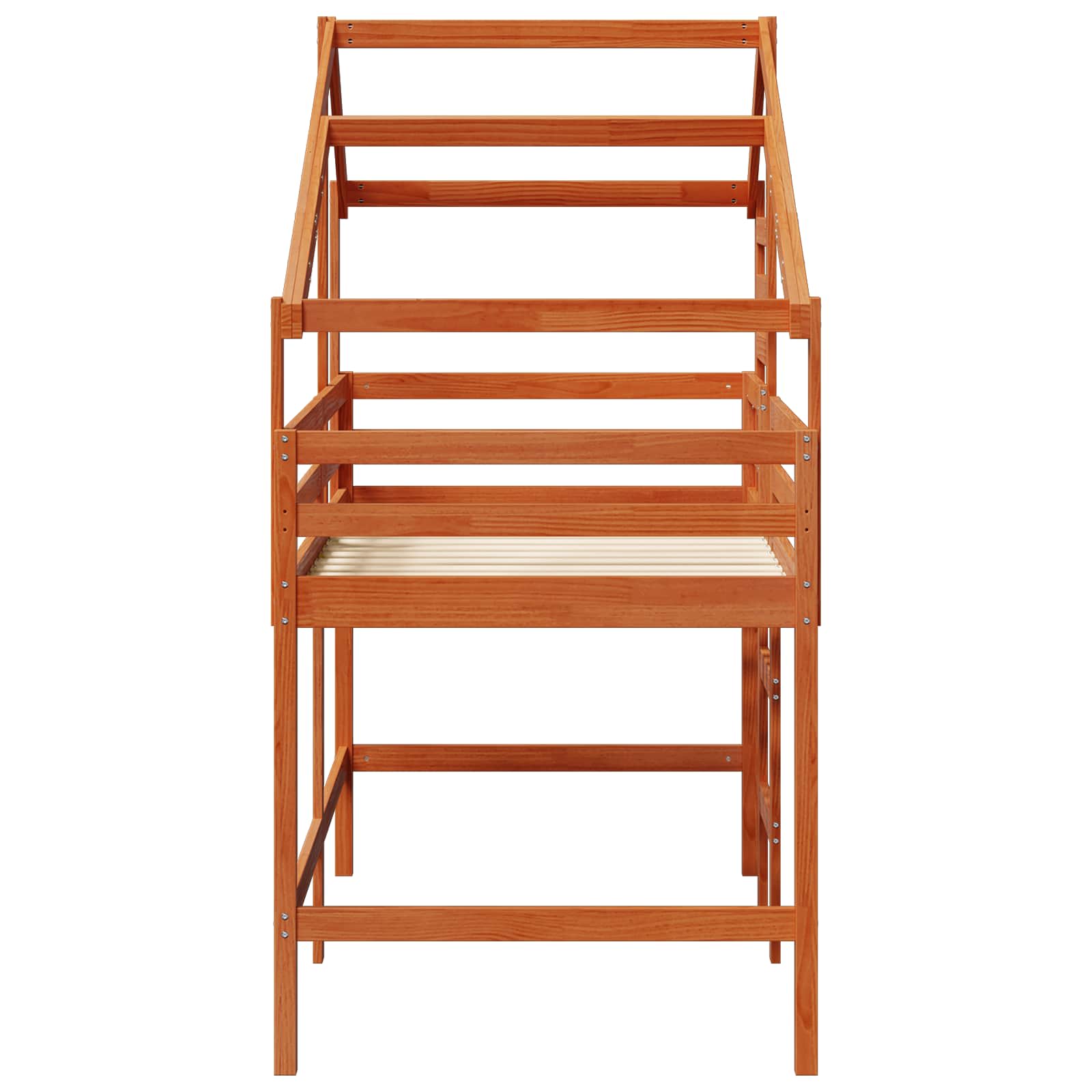 Cadre de lit mezzanine Brun Ciré 90 x 190 cm Pin massif - XIOS