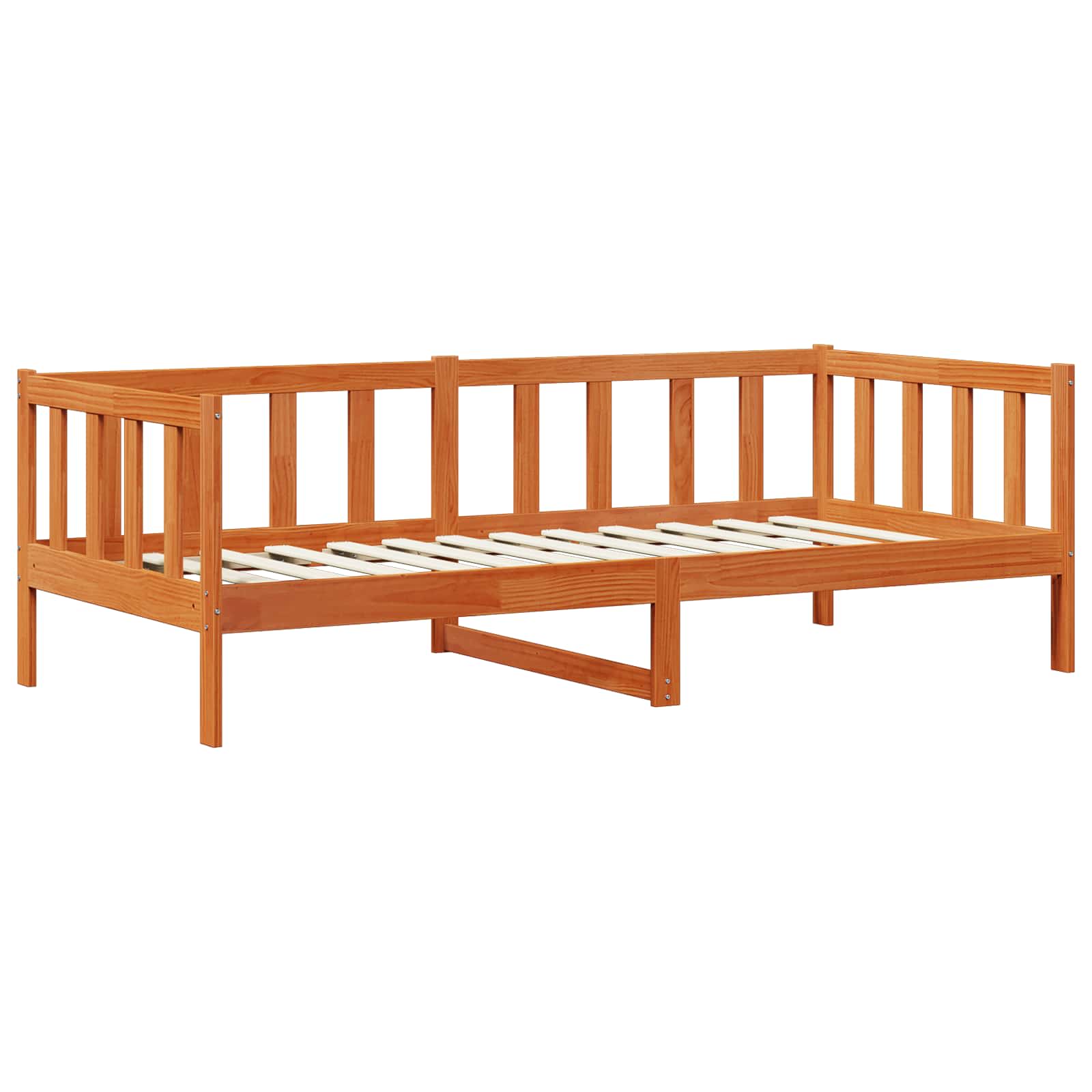 Ensemble Lit de Jour Brun Ciré 90 x 200 cm Pin massif - XIOS
