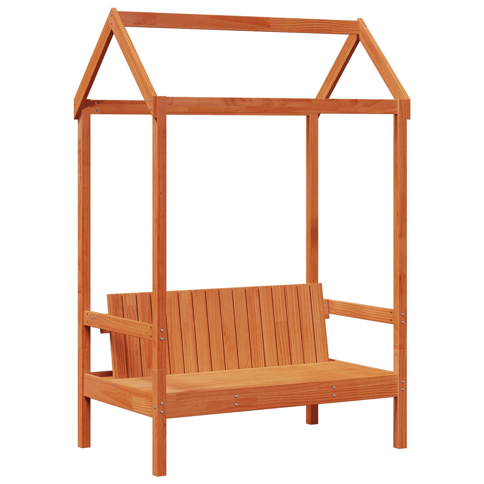 Ensemble Lit de Jour Brun Ciré 90 x 200 cm Pin massif - XIOS
