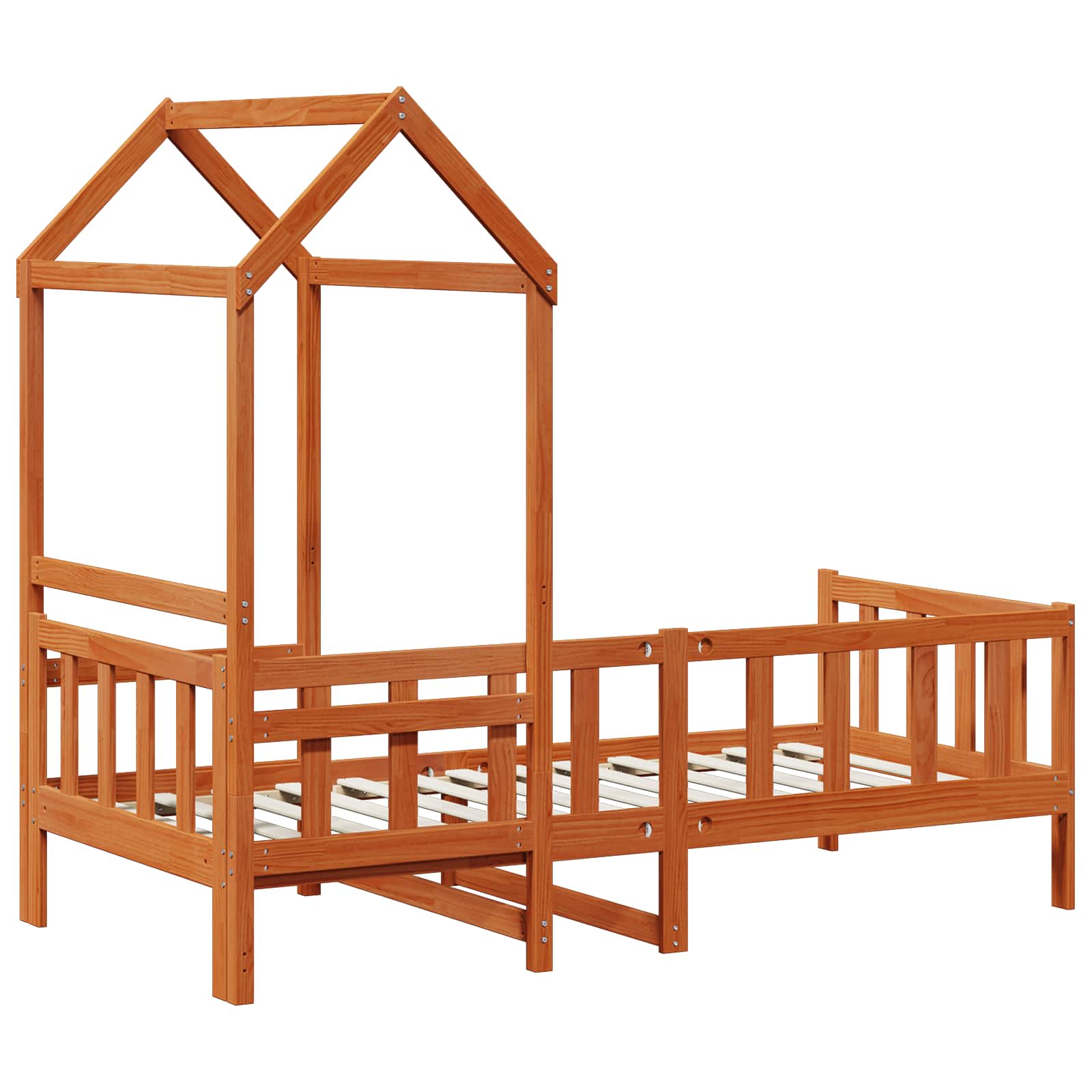 Ensemble Lit de Jour 2 pcs Cire marron Bois de pin massif - XIOS