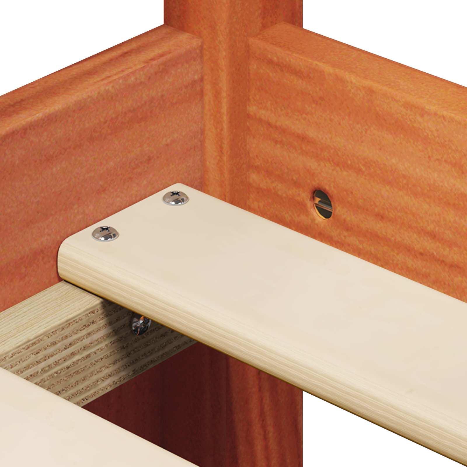 Cadre de lit mezzanine Brun Ciré 90 x 190 cm Pin massif - XIOS
