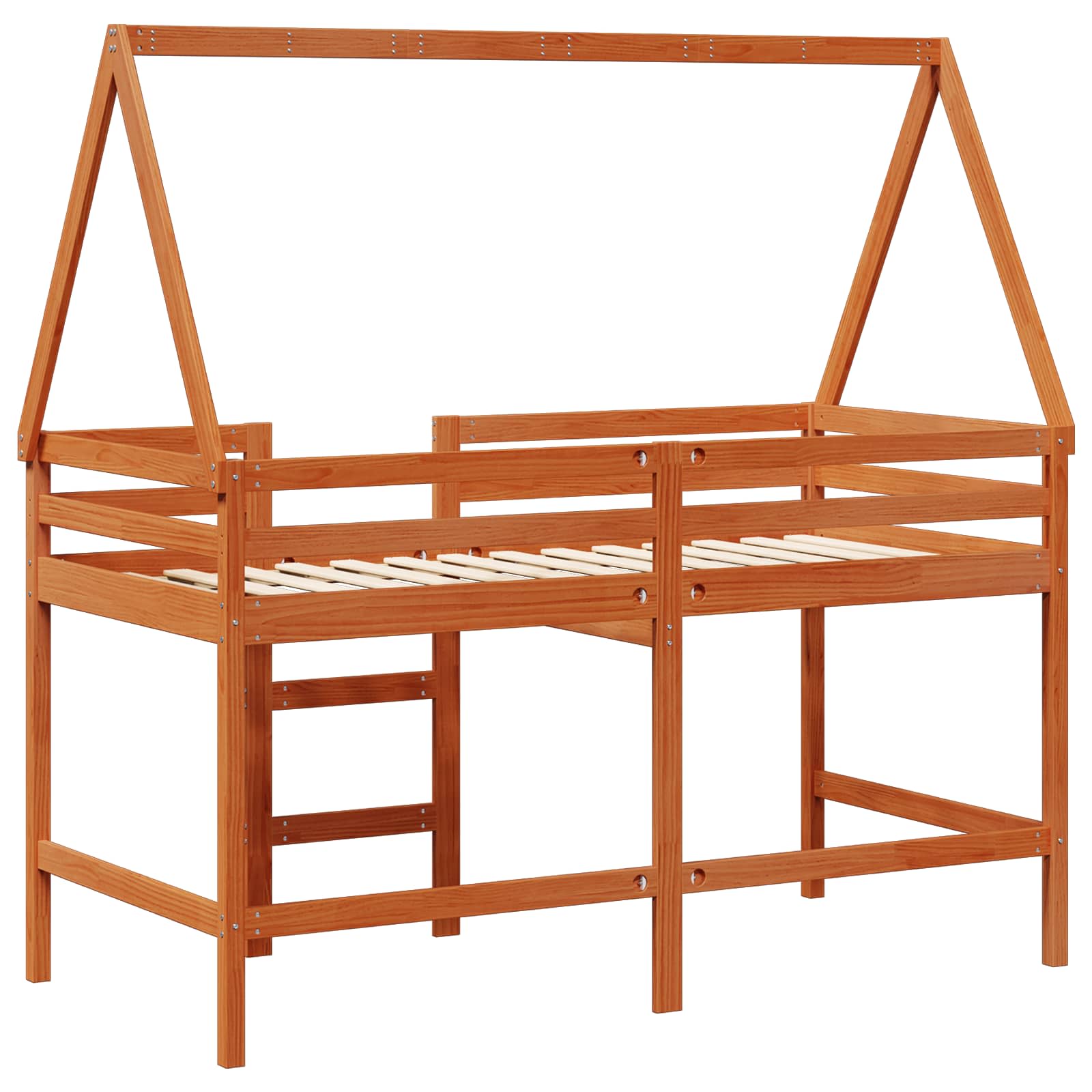 Cadre de lit mezzanine Brun Ciré 90 x 190 cm Pin massif - XIOS
