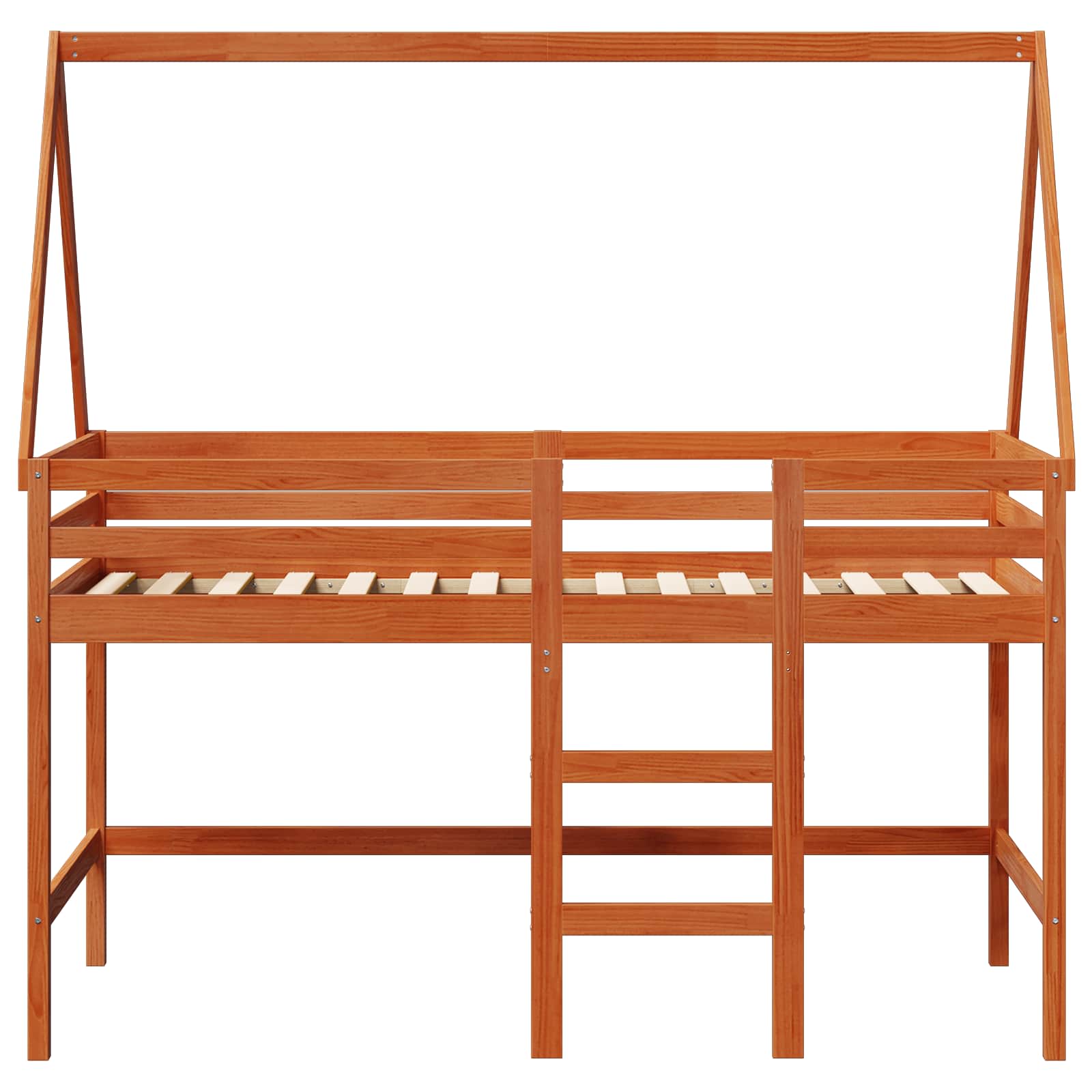 Cadre de lit mezzanine Brun Ciré 90 x 190 cm Pin massif - XIOS