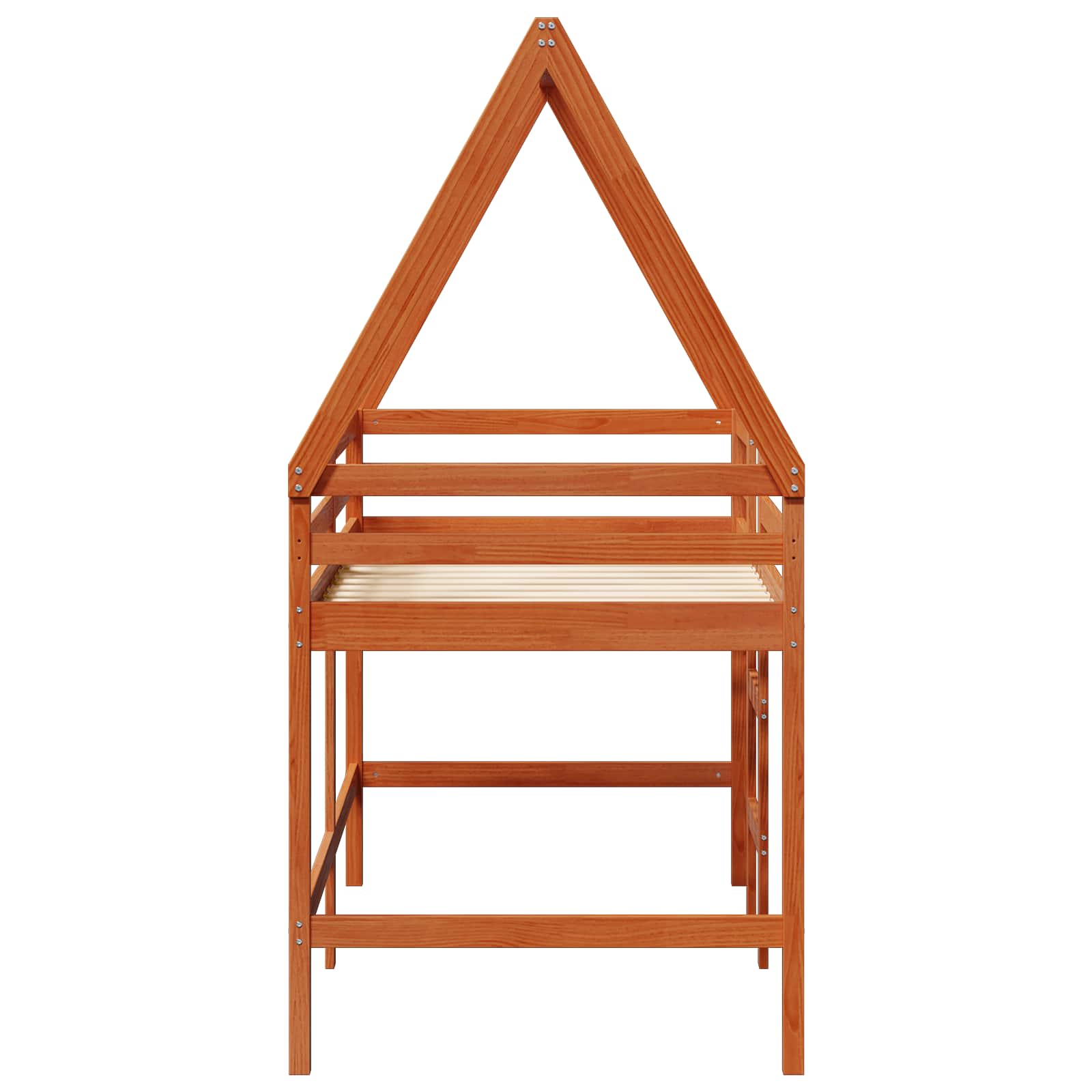 Cadre de lit mezzanine Brun Ciré 90 x 190 cm Pin massif - XIOS