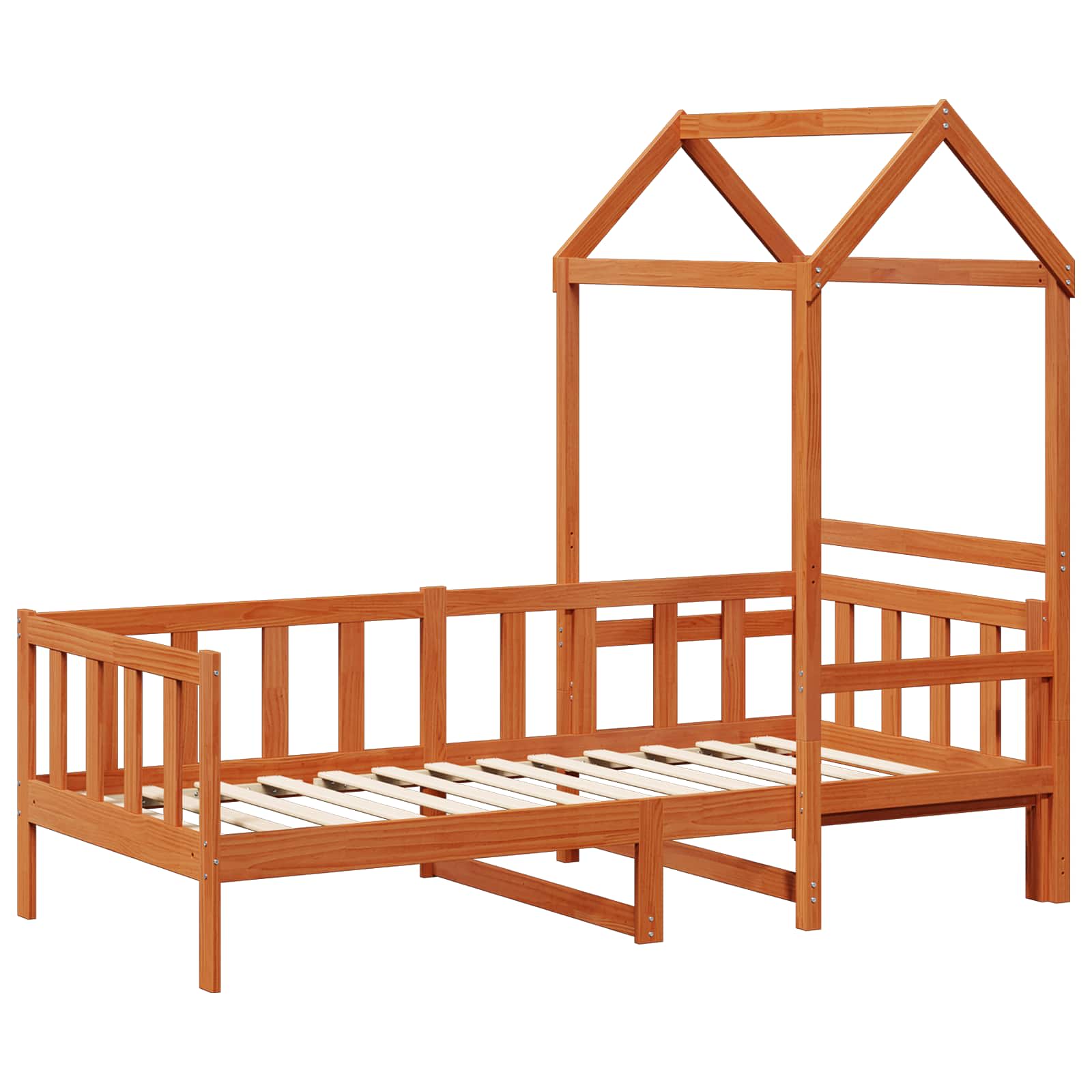 Ensemble Lit de Jour 2 pcs Cire marron Bois de pin massif - XIOS