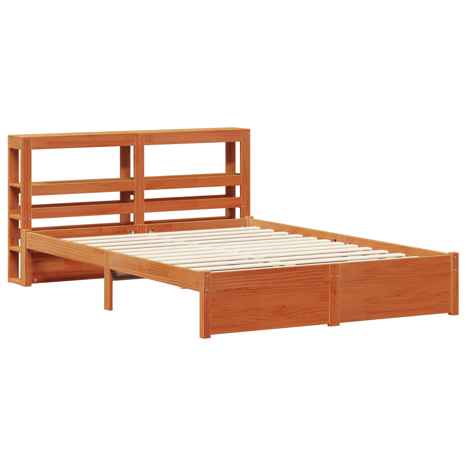 Cadre de lit Cire marron 120 x 200 cm Bois de Pin Massif - XIOS
