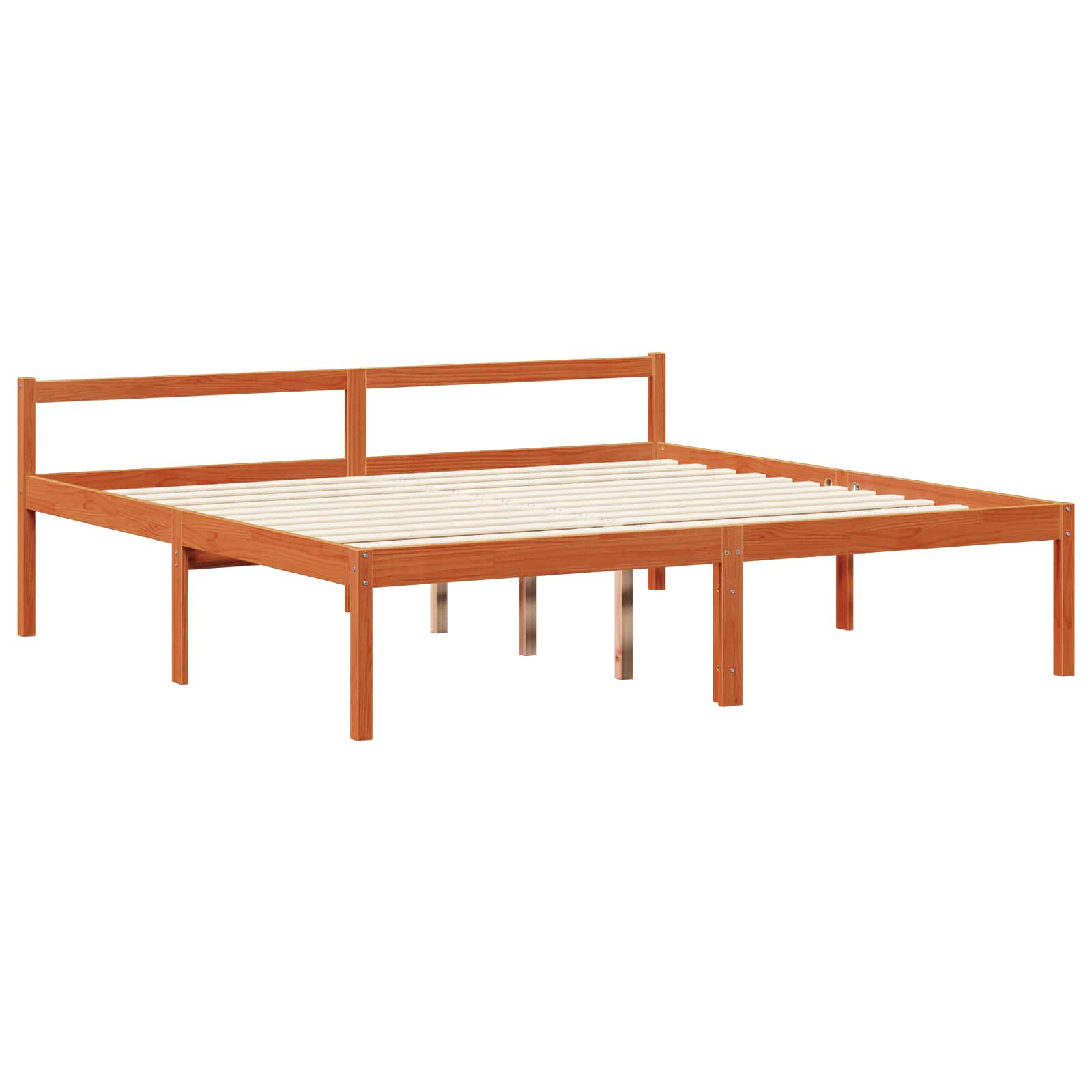 Cadre de lit avec stockage 2 pcs Cire marron Bois de Pin Massif - XIOS