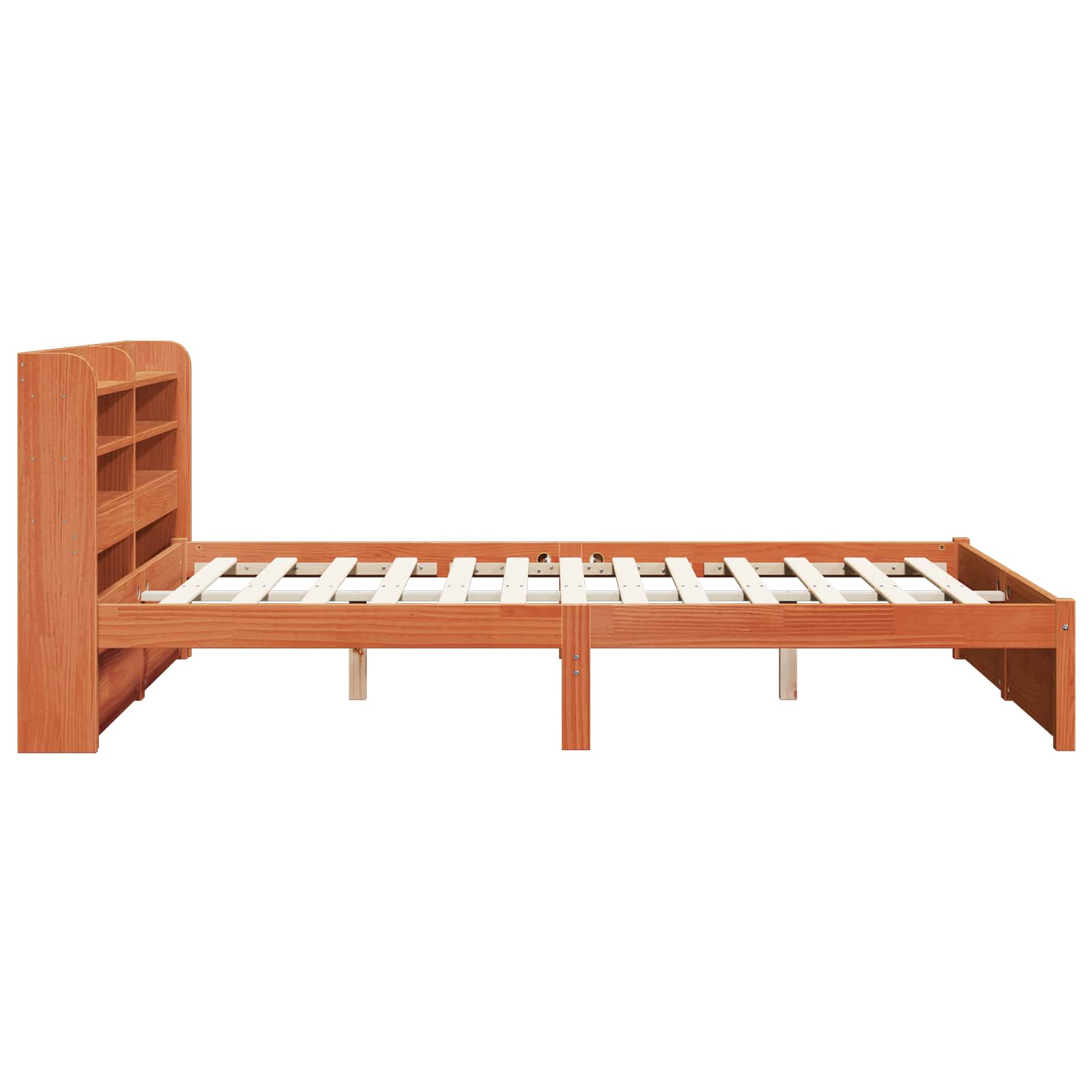 Cadre de lit avec stockage 2 pcs Cire marron Bois de Pin Massif - XIOS