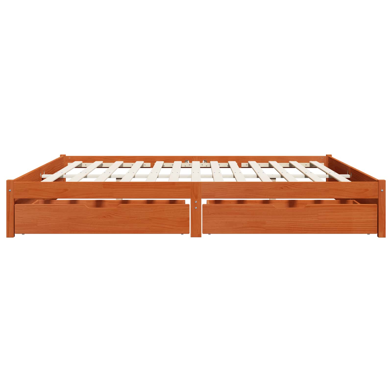 Cadre de lit Cire marron 180 x 200 cm Bois de Pin Massif - XIOS