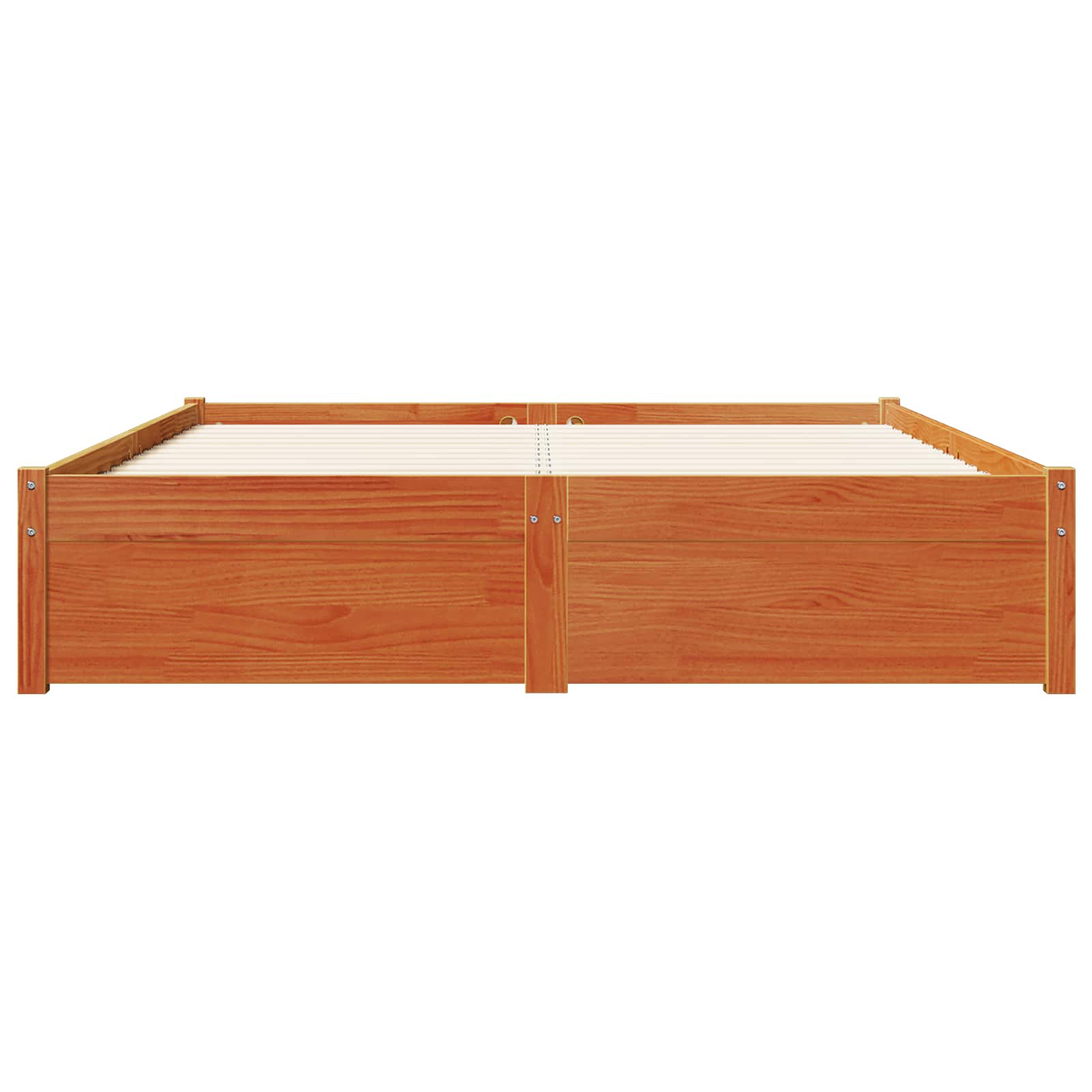 Cadre de lit Cire marron 160 x 200 cm Bois de Pin Massif - XIOS