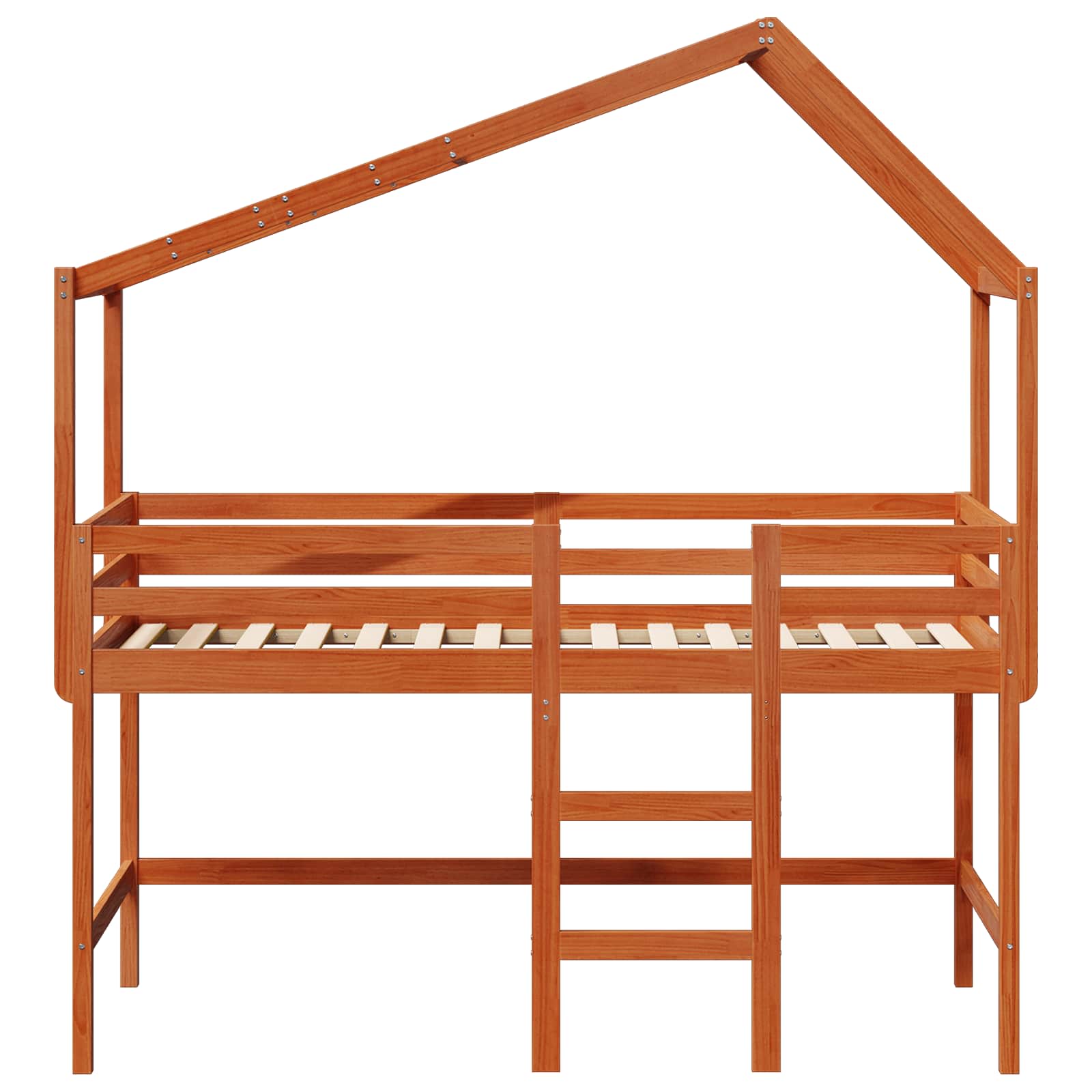 Cadre de lit mezzanine Brun Ciré 90 x 190 cm Pin massif - XIOS