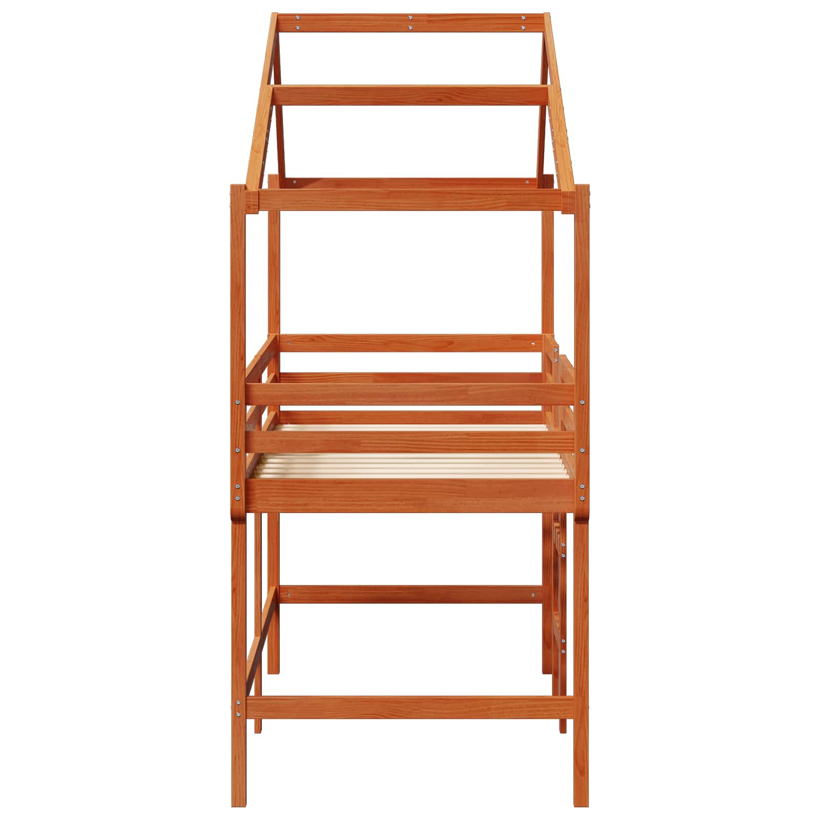 Cadre de lit mezzanine Brun Ciré 90 x 190 cm Pin massif - XIOS
