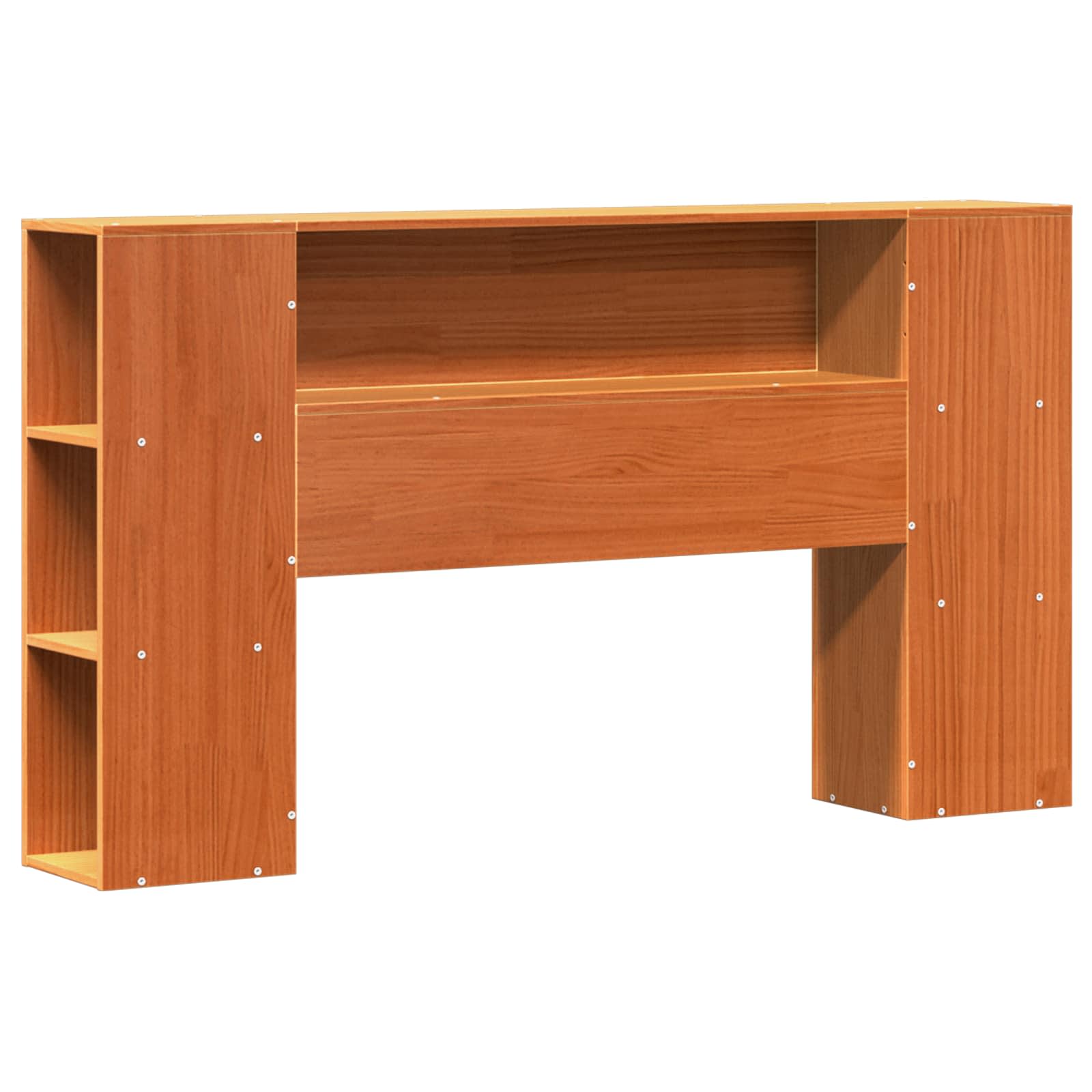 Cadre de lit avec tête de lit de rangement 2 pcs Cire marron - XIOS