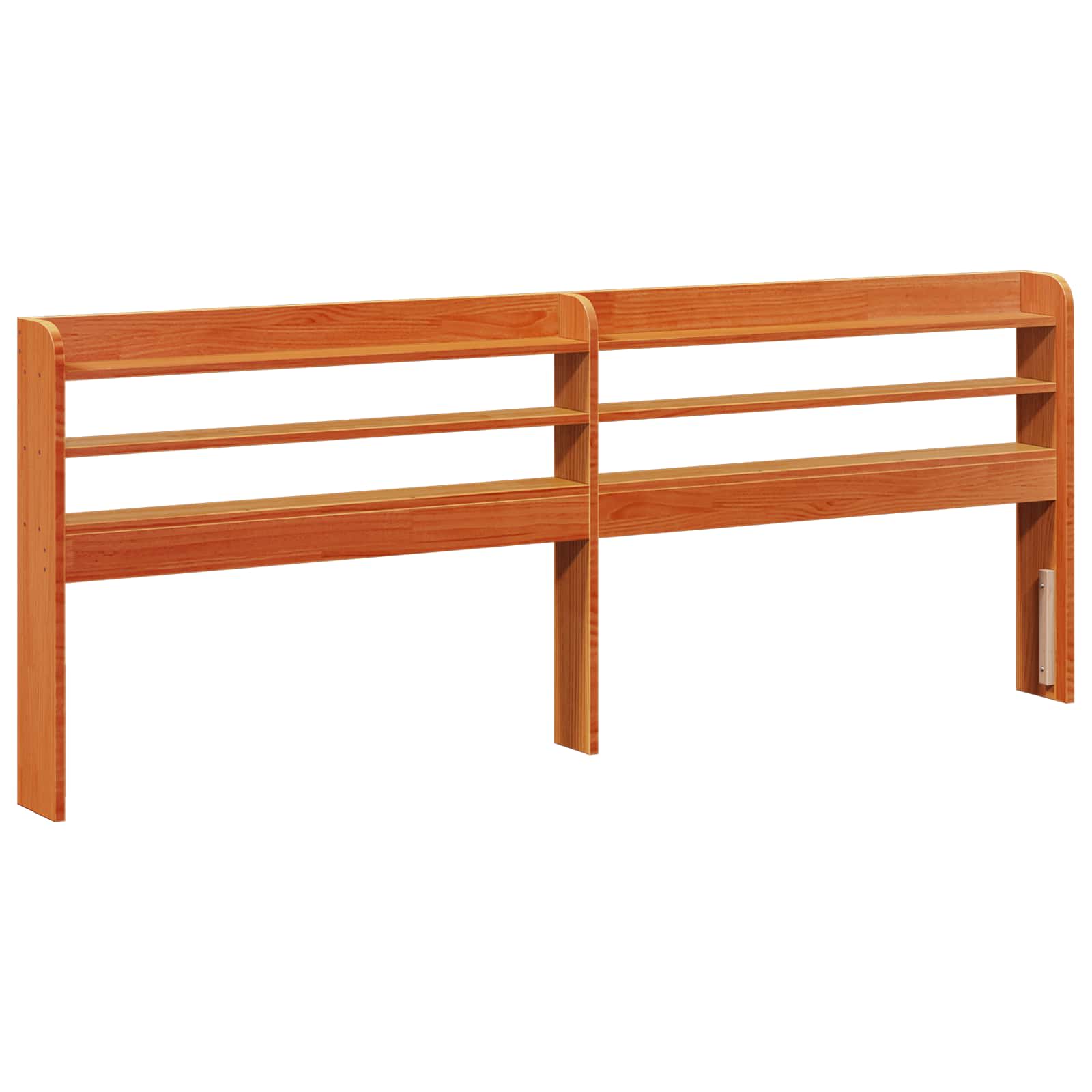 Cadre de lit Cire marron 200 x 200 cm Bois de Pin Massif - XIOS