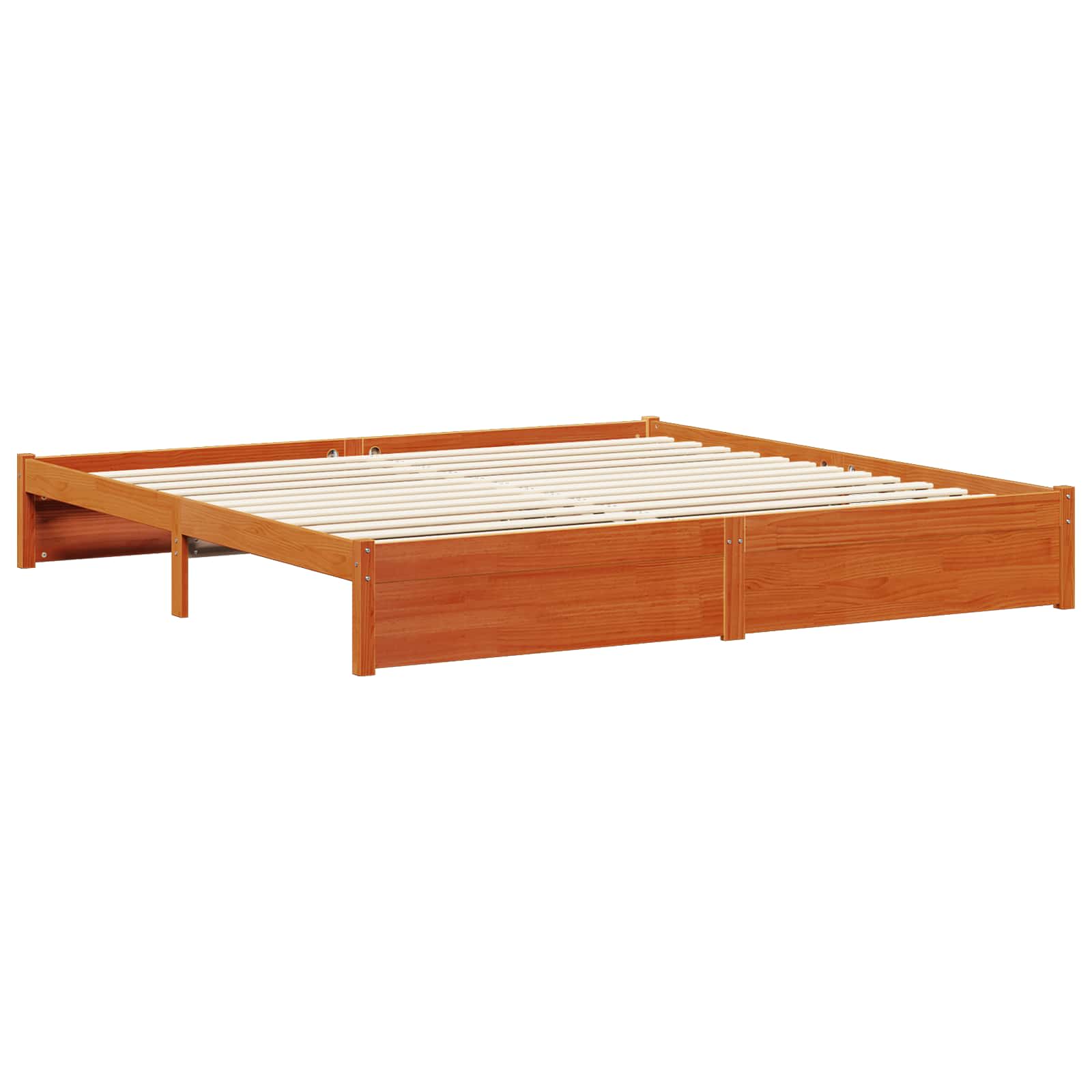 Cadre de lit Cire marron 180 x 200 cm Bois de Pin Massif - XIOS