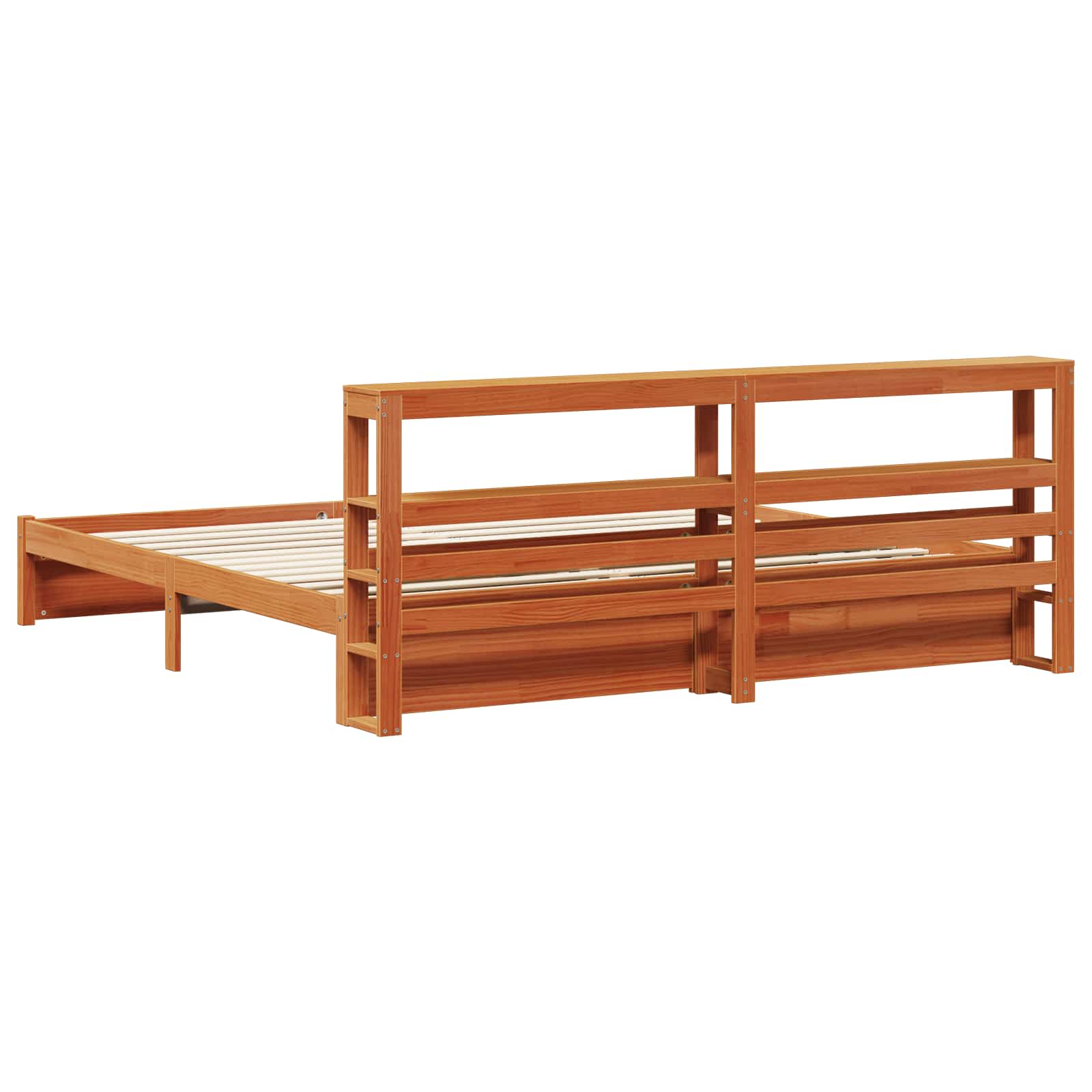 Cadre de lit Cire marron 180 x 200 cm Bois de Pin Massif - XIOS