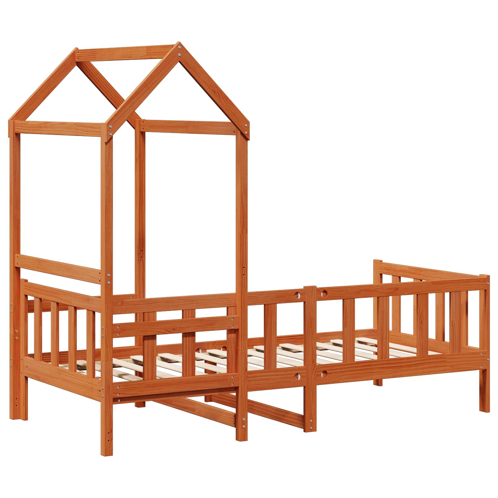Ensemble Lit de Jour 2 pcs Cire marron Bois de pin massif - XIOS