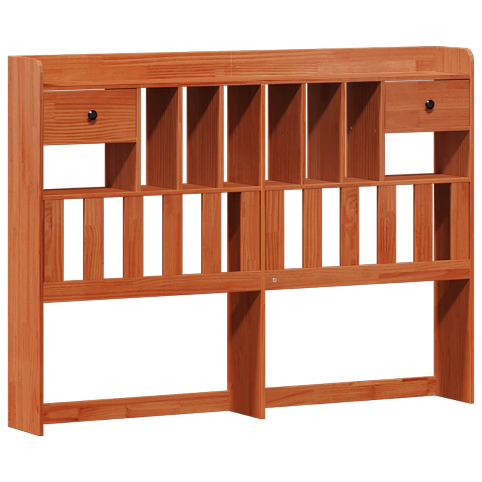 Cadre de lit bibliothèque avec tiroir Brun Ciré 200 x 150 cm - XIOS