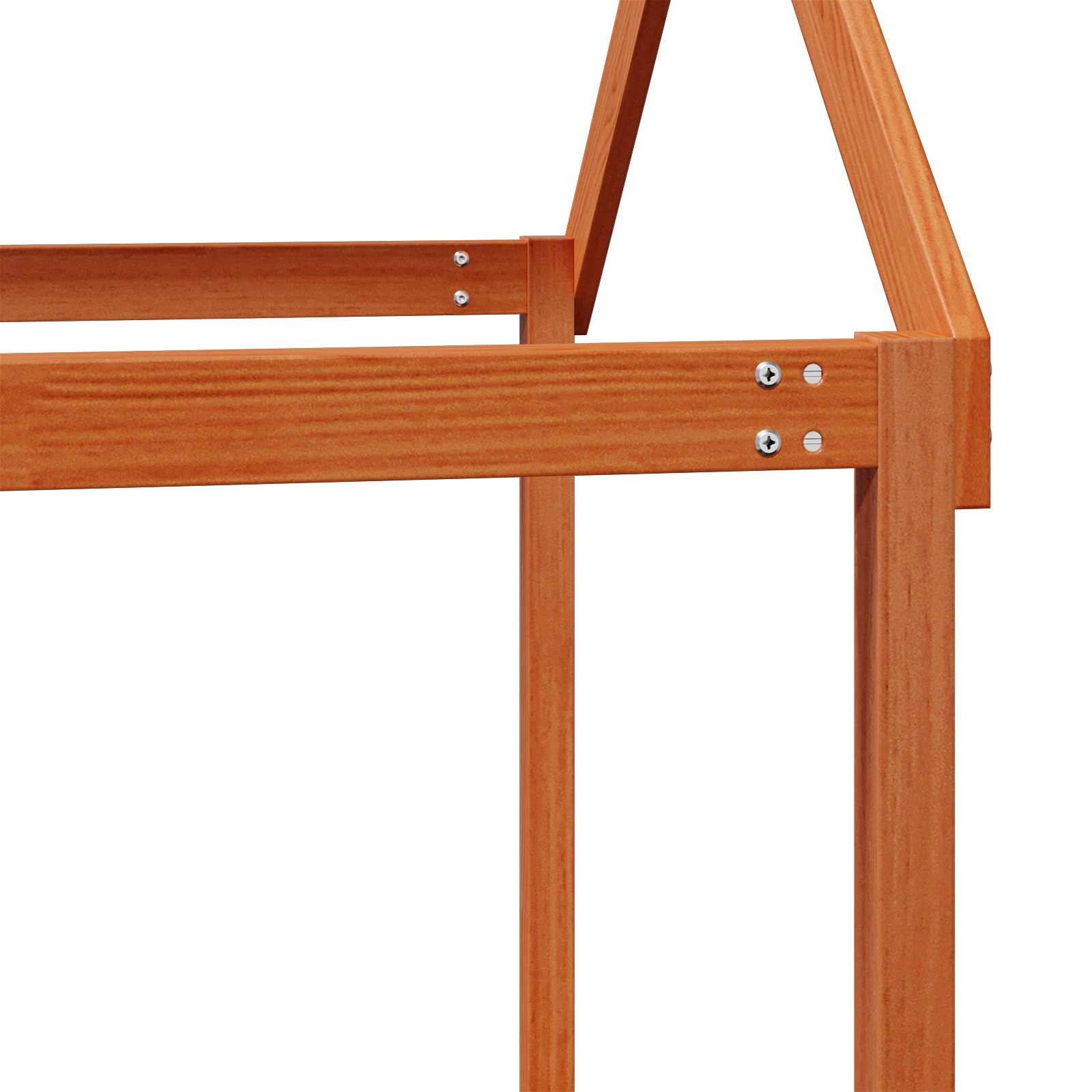 Cadre de lit mezzanine Brun Ciré 90 x 190 cm Pin massif - XIOS