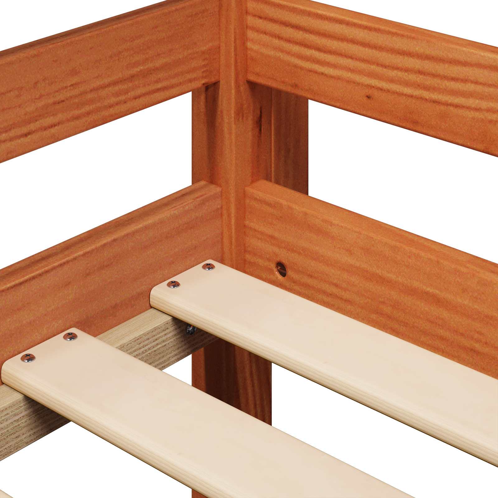 Cadre de lit mezzanine Brun Ciré 90 x 190 cm Pin massif - XIOS