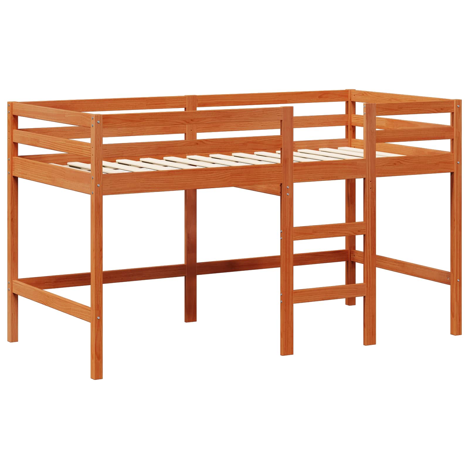 Cadre de lit mezzanine Brun Ciré 90 x 190 cm Pin massif - XIOS