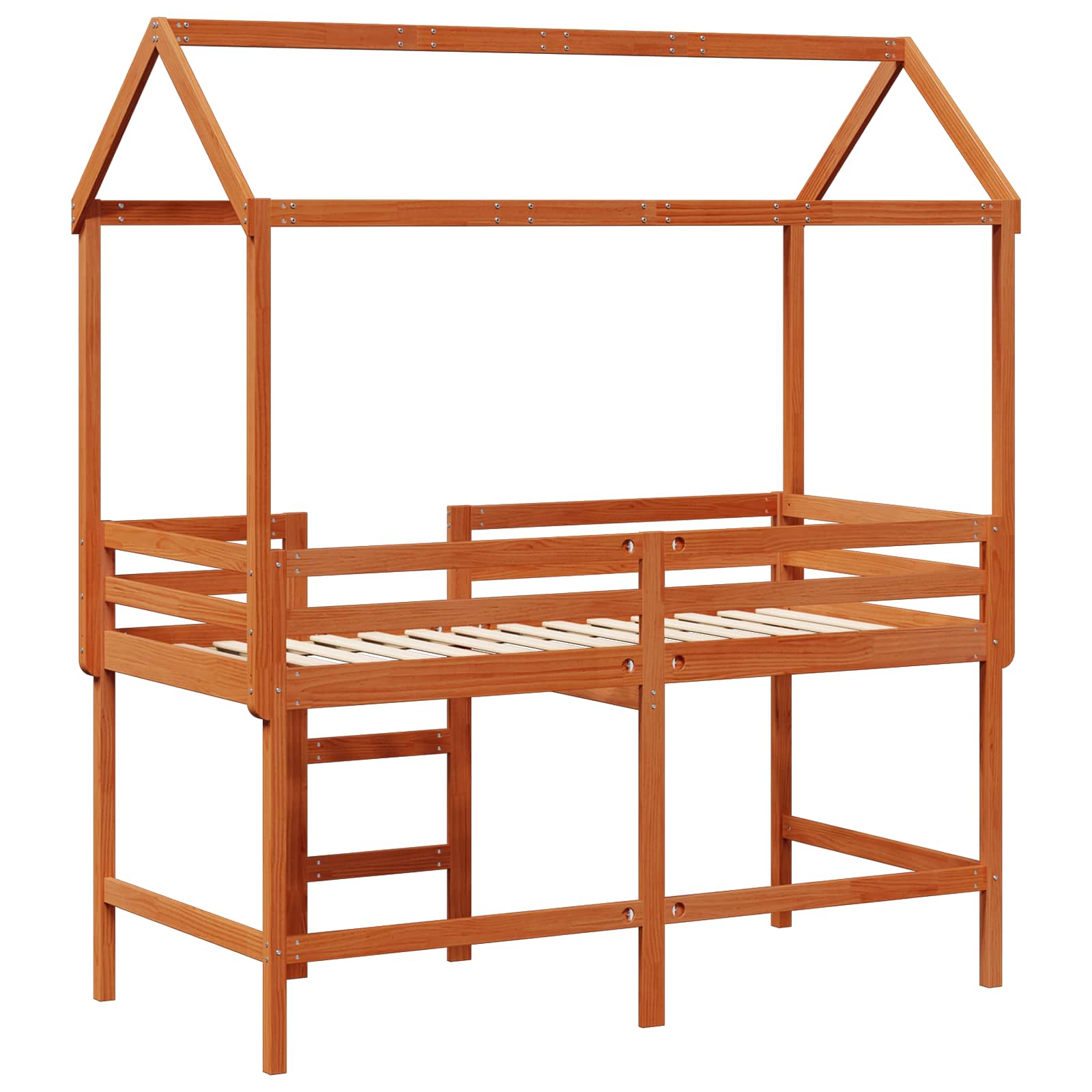 Cadre de lit mezzanine Brun Ciré 90 x 190 cm Pin massif - XIOS