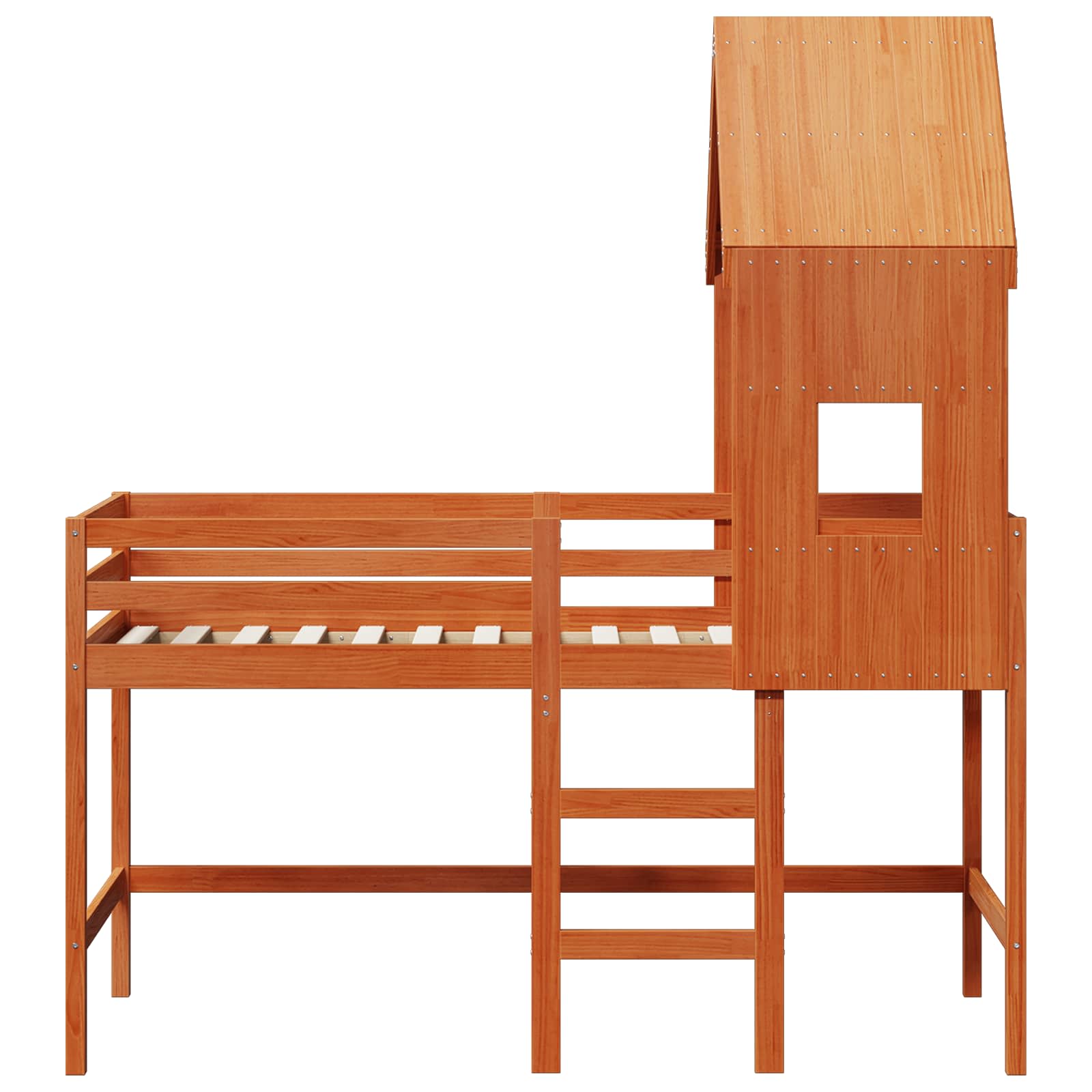 Cadre de lit mezzanine Brun Ciré 90 x 190 cm Pin massif - XIOS