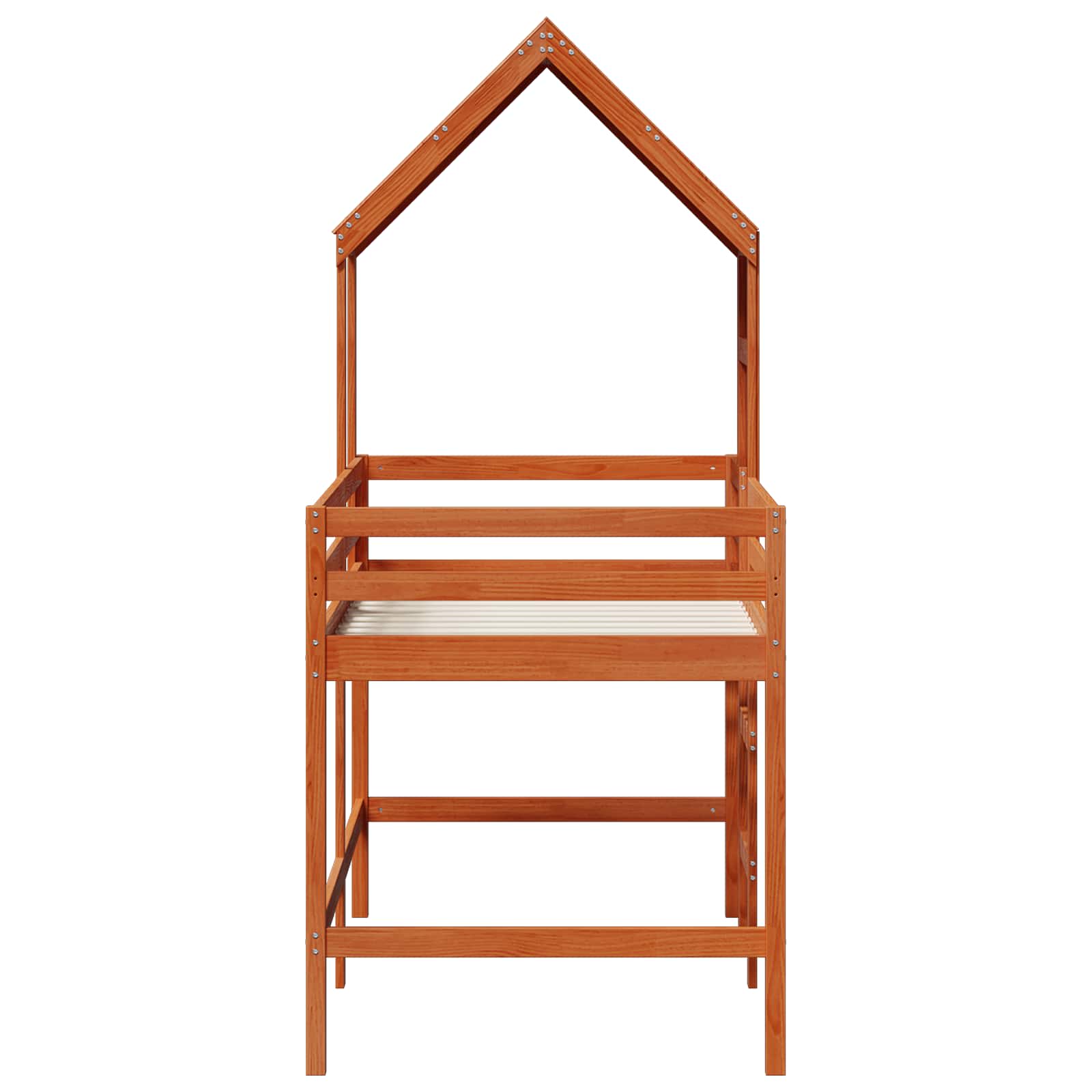 Cadre de lit mezzanine Brun Ciré 90 x 190 cm Pin massif - XIOS
