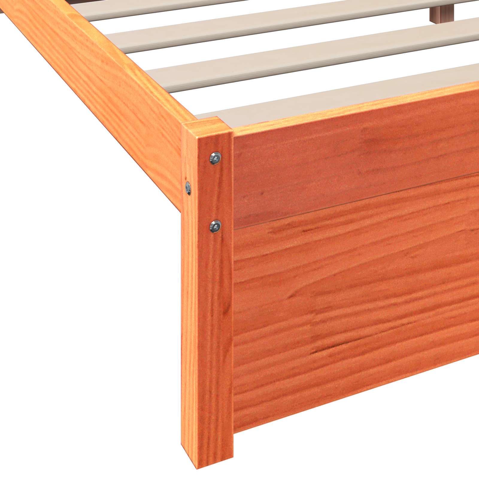 Lit Bibliothèque avec stockage 2 pcs Cire marron 200 x 140 cm - XIOS