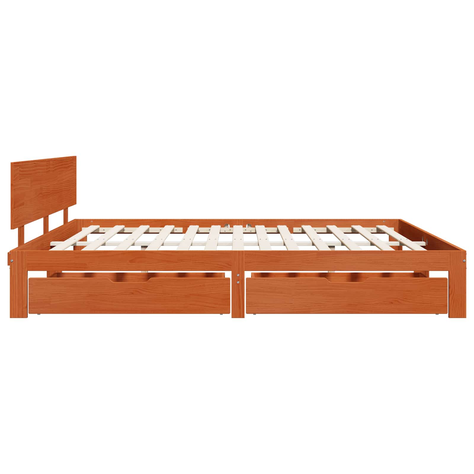 Cadre de lit Cire marron 180 x 200 cm Bois de Pin Massif - XIOS