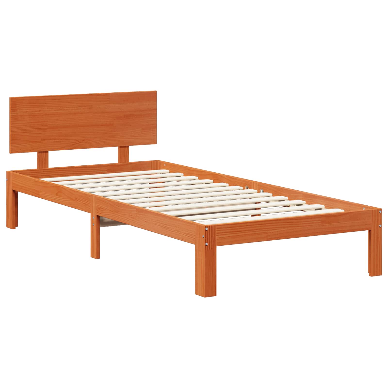 Cadre de lit Cire marron 70 x 190 cm Bois de Pin Massif - XIOS