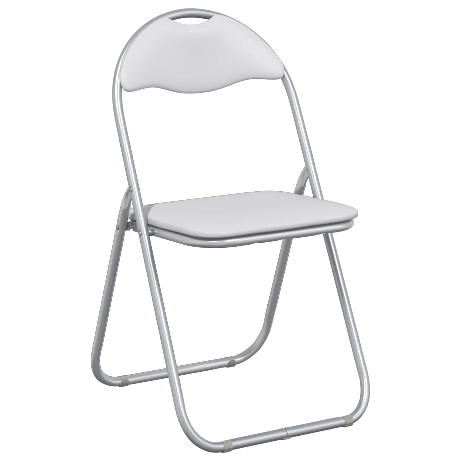 Chaise pliante 8 pcs Blanc et Gris 48 x 43,5 x 81 cm - XIOS