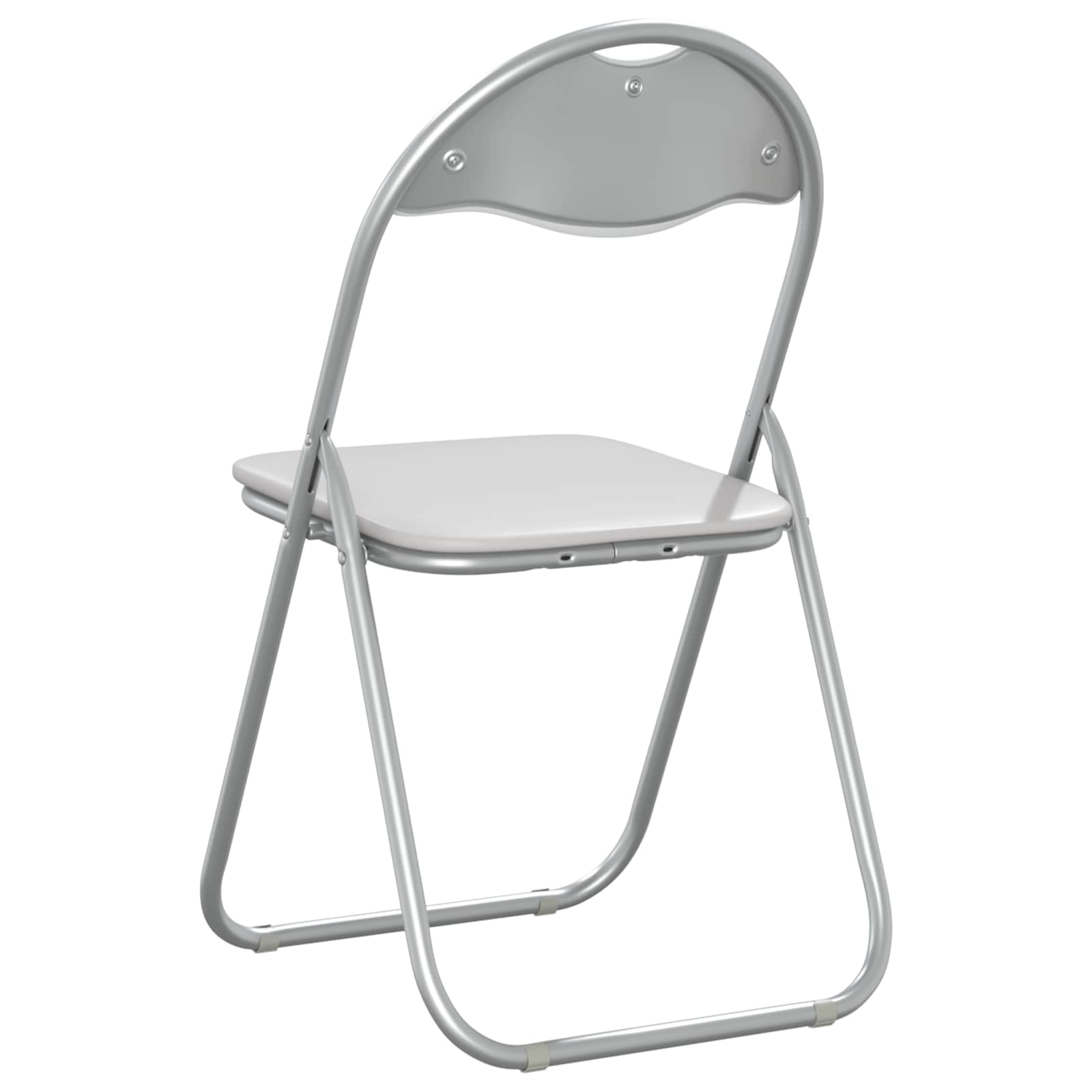 Chaise pliante 8 pcs Blanc et Gris 48 x 43,5 x 81 cm - XIOS