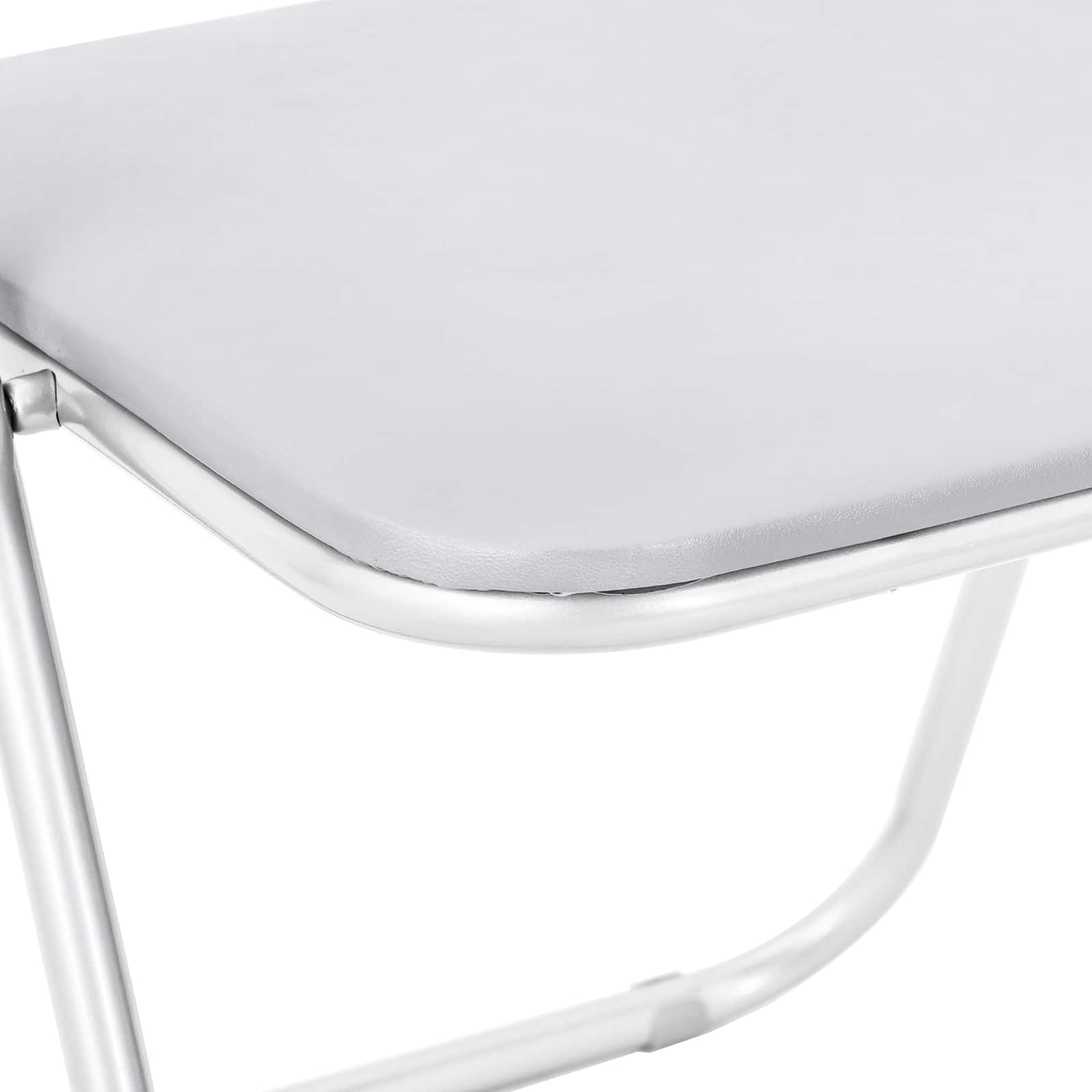 Chaise pliante 8 pcs Blanc 48 x 43,5 x 81 cm Simili cuir - XIOS