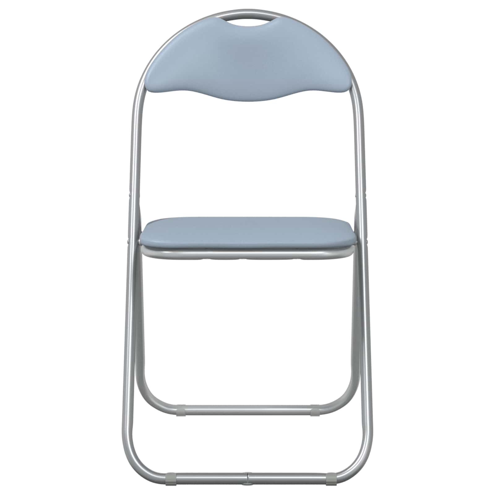 Chaise pliante 8 pcs Gris 48 x 43,5 x 81 cm Simili cuir - XIOS