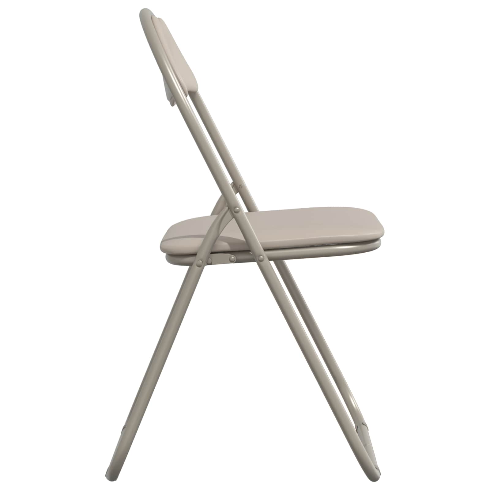 Chaise pliante 8 pcs Sable 48 x 43,5 x 81 cm Simili cuir - XIOS