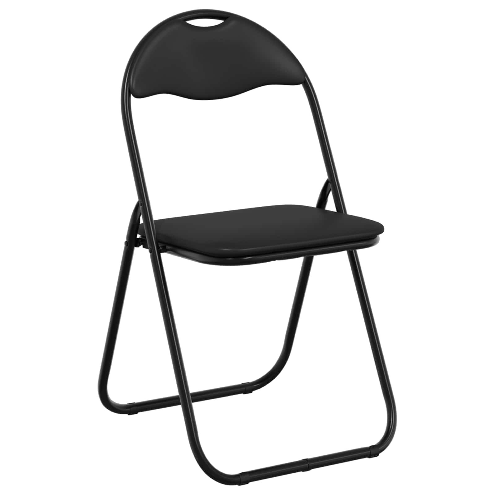 Chaise pliante 8 pcs Noir 48 x 43,5 x 81 cm Simili cuir - XIOS