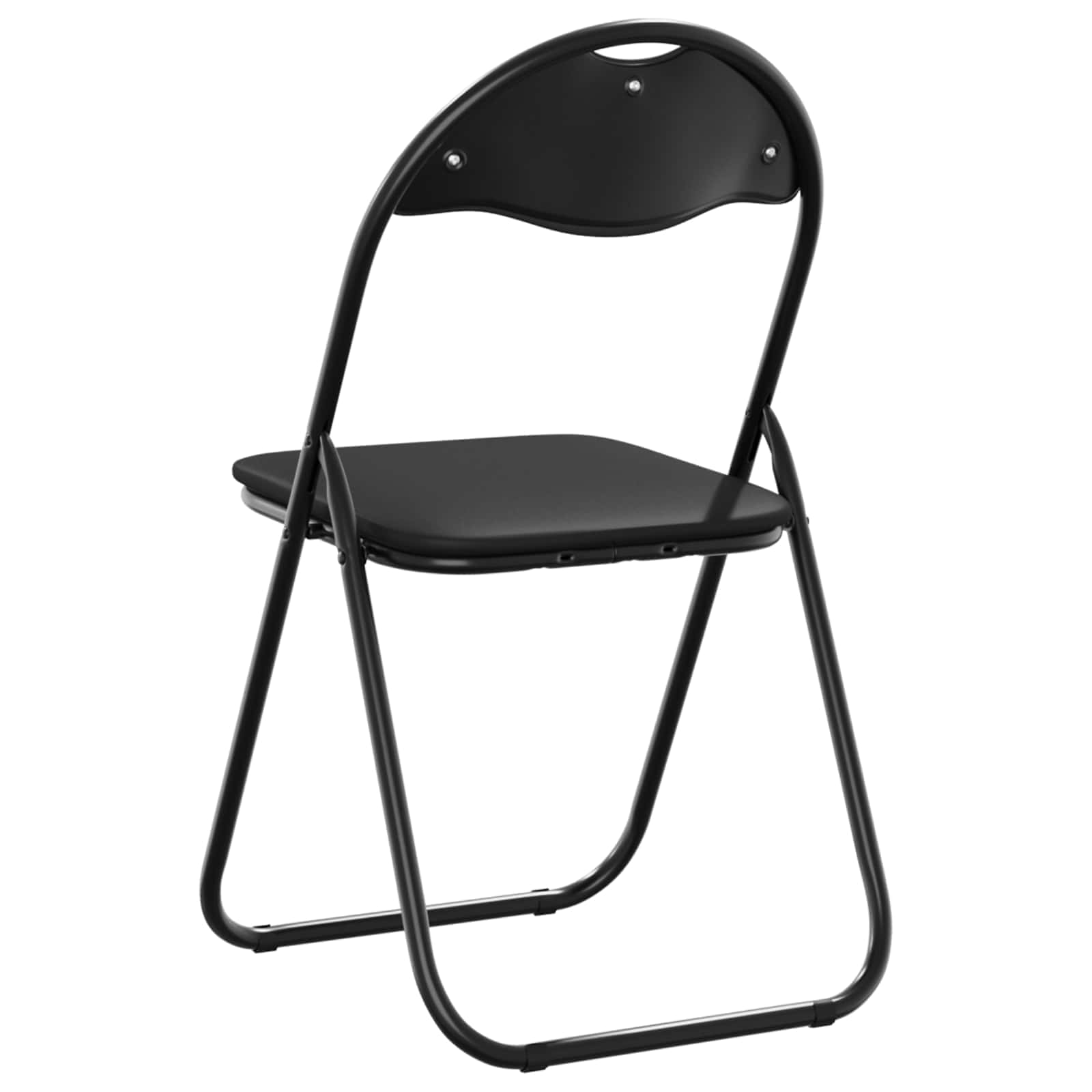 Chaise pliante 8 pcs Noir 48 x 43,5 x 81 cm Simili cuir - XIOS