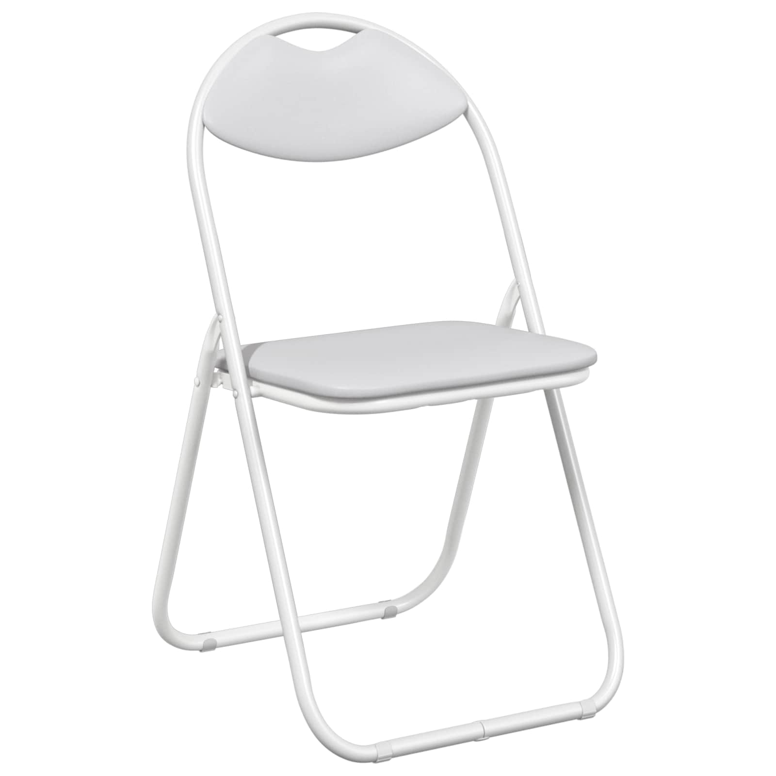 Chaise pliante 8 pcs Blanc 48 x 43,5 x 81 cm Simili cuir - XIOS