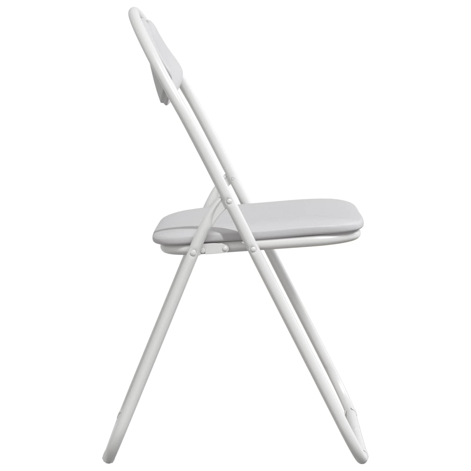 Chaise pliante 8 pcs Blanc 48 x 43,5 x 81 cm Simili cuir - XIOS
