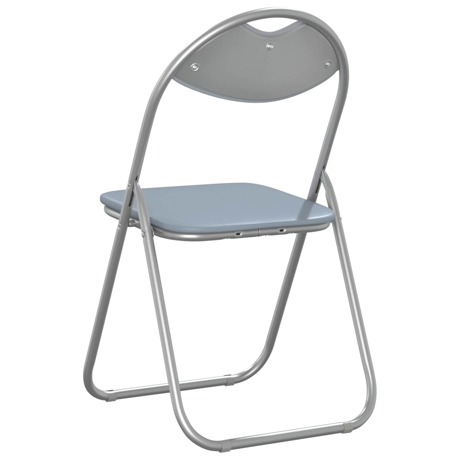 Chaise pliante 8 pcs Gris 48 x 43,5 x 81 cm Simili cuir - XIOS
