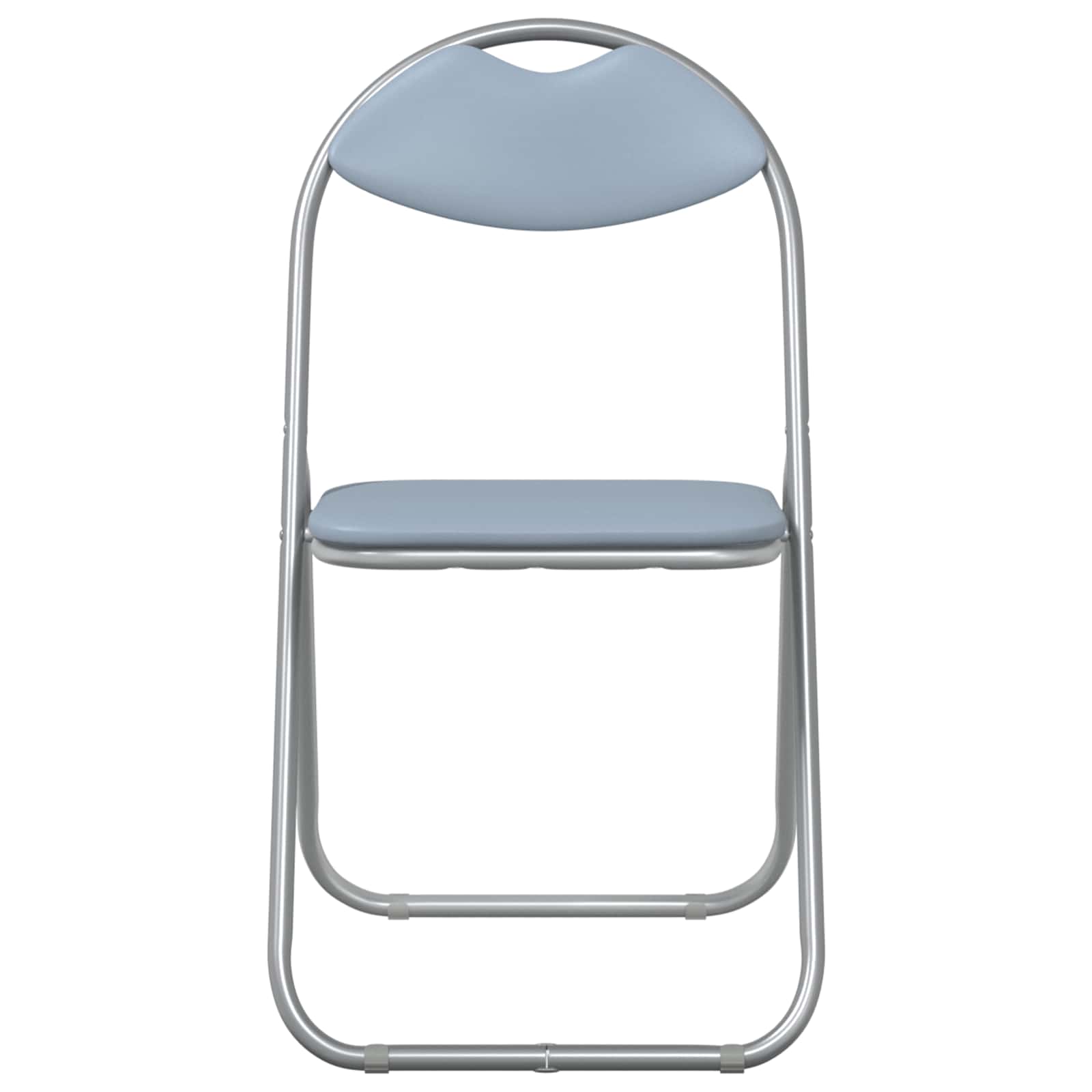 Chaise pliante 8 pcs Gris 48 x 43,5 x 81 cm Simili cuir - XIOS