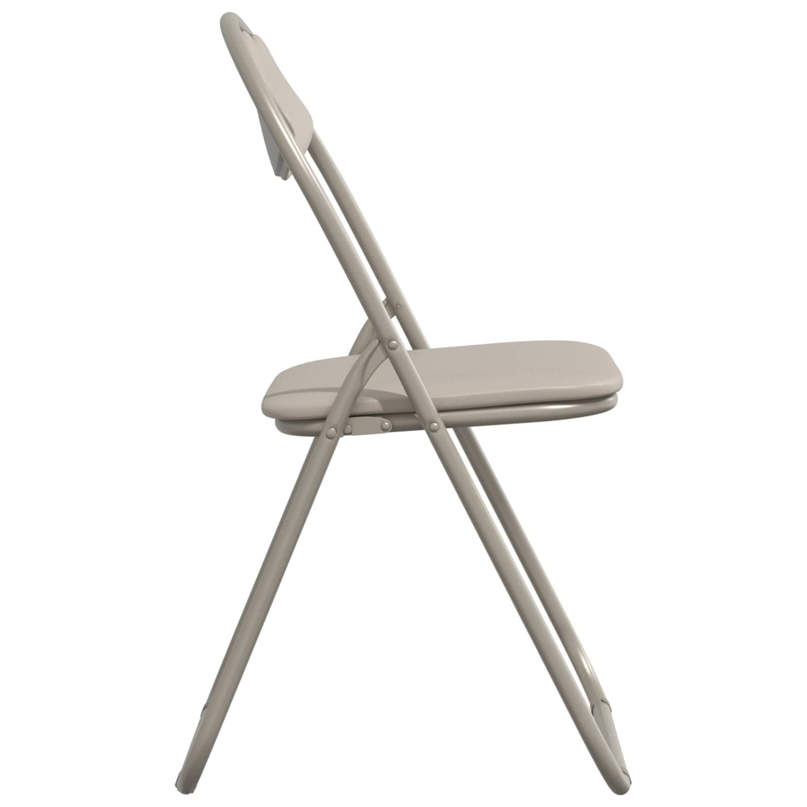 Chaise pliante 8 pcs Sable 48 x 43,5 x 81 cm Simili cuir - XIOS