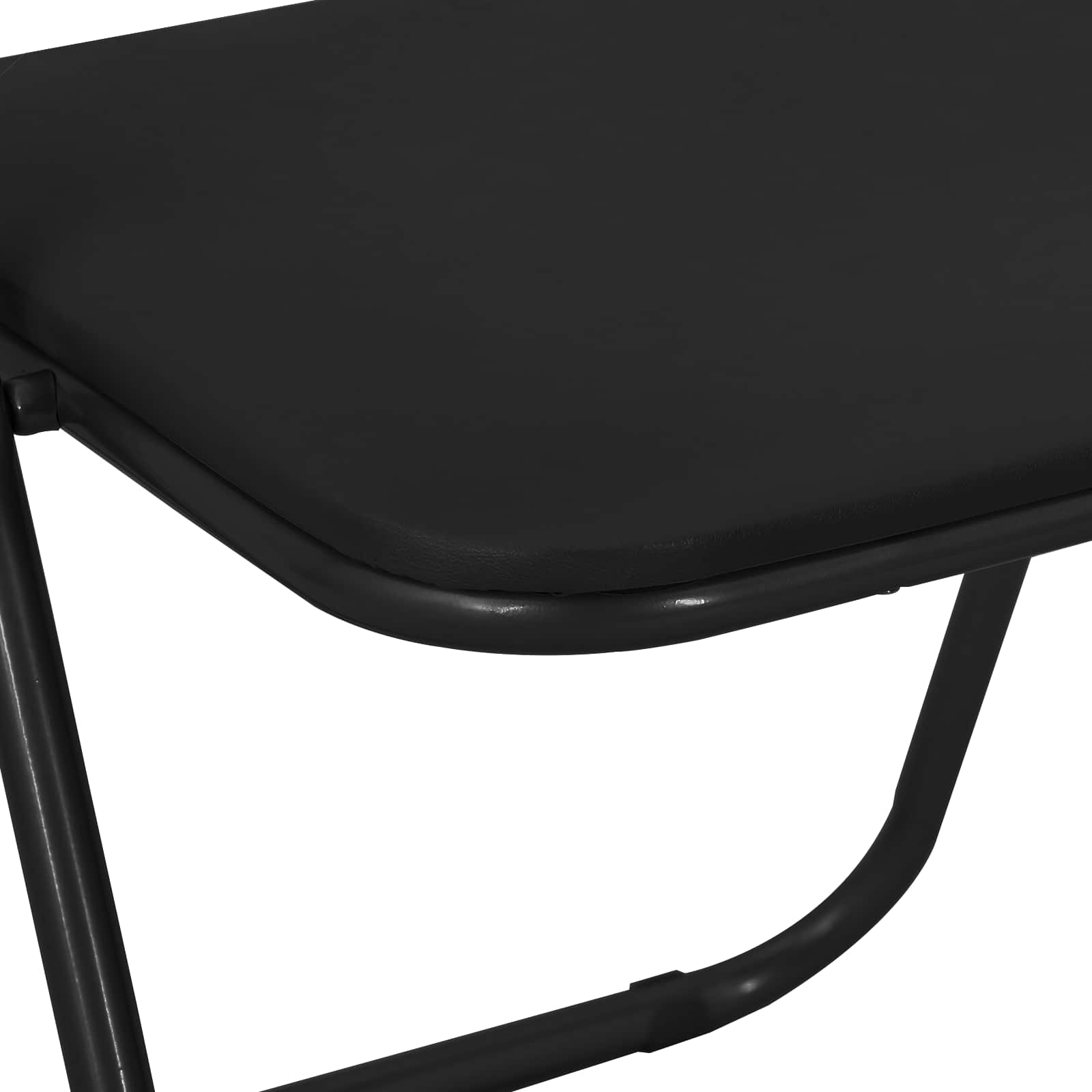 Chaise pliante 8 pcs Noir 48 x 43,5 x 81 cm Simili cuir - XIOS