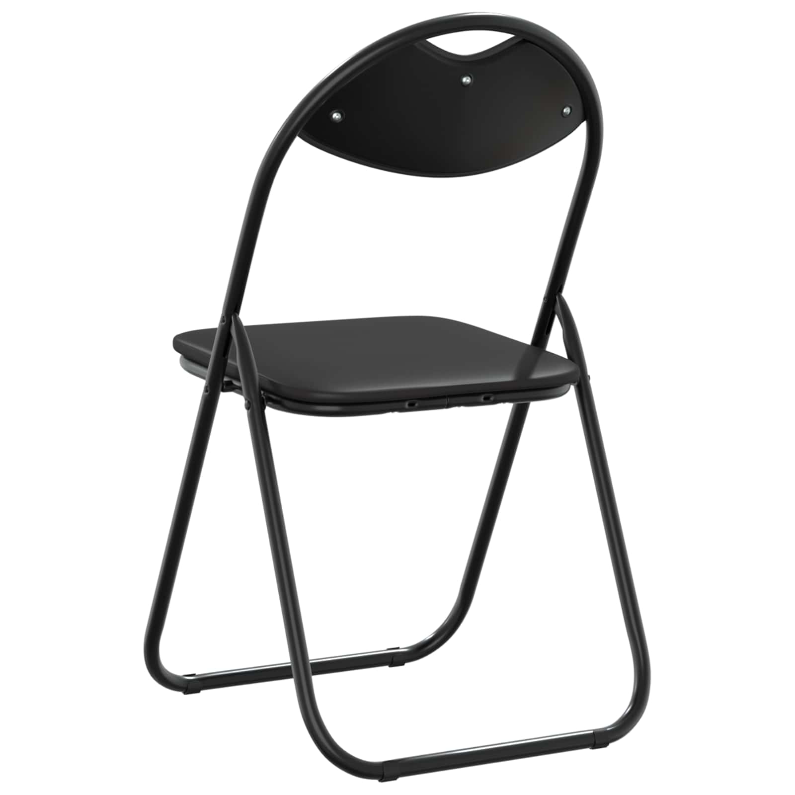 Chaise pliante 8 pcs Noir 48 x 43,5 x 81 cm Simili cuir - XIOS