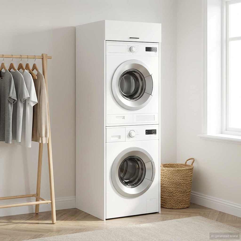 Armoire pour machine à laver Blanc 67,5 x 68 x 200 cm