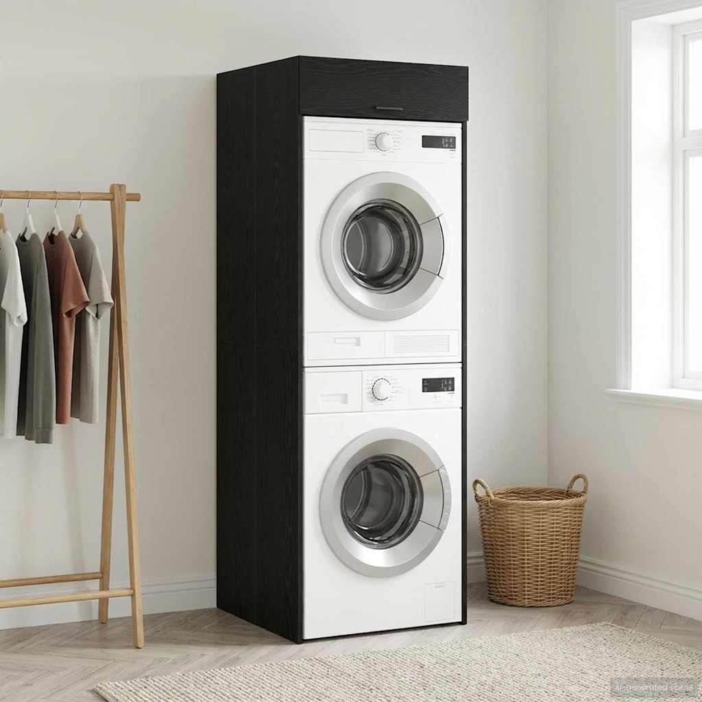 Armoire pour machine à laver Chêne noir 67,5 x 68 x 200 cm