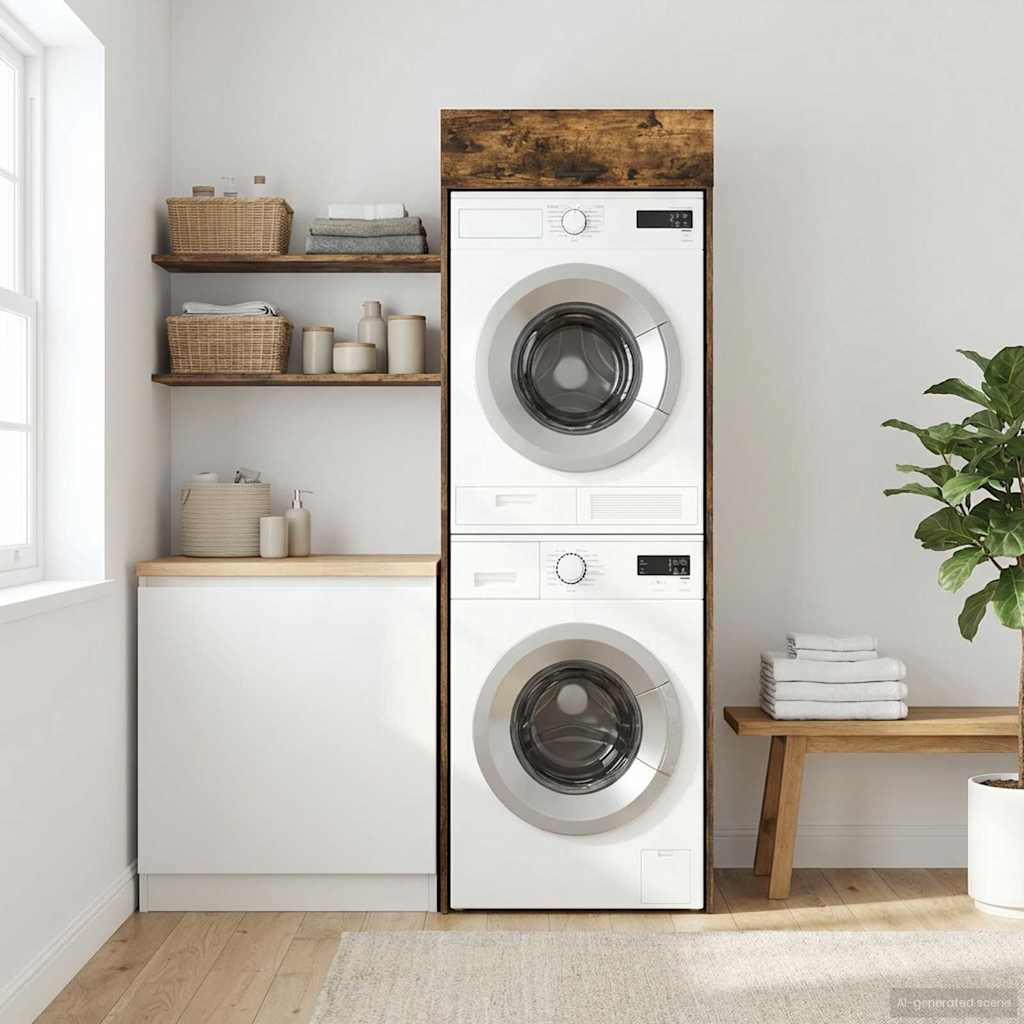 Armoire pour machine à laver Chêne fumé 67,5 x 68 x 200 cm - XIOS